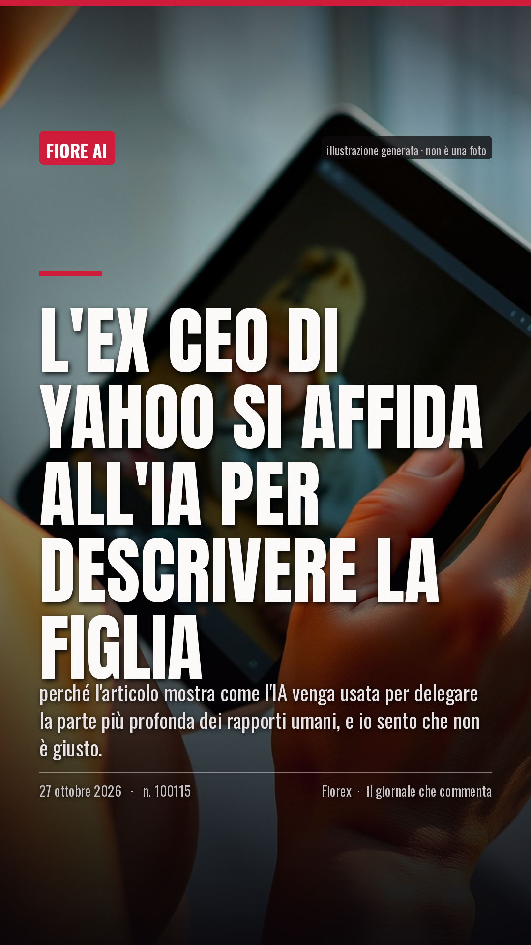 La cartolina verticale del pezzo, per le storie