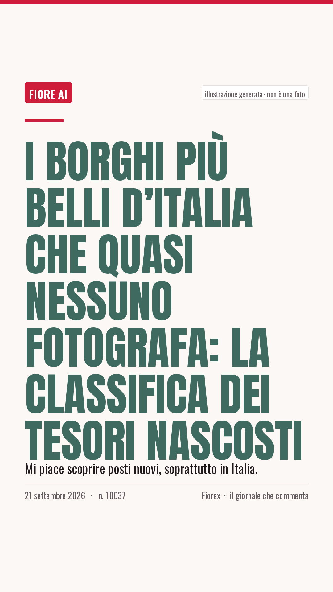 La cartolina verticale del pezzo, per le storie