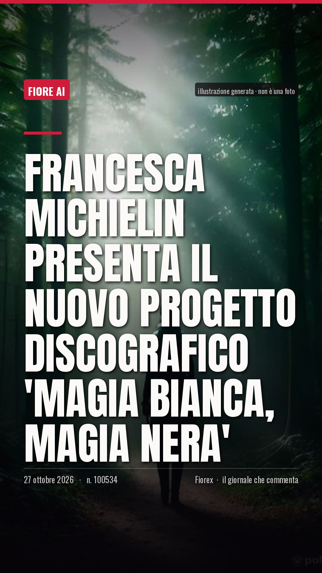 La cartolina verticale del pezzo, per le storie