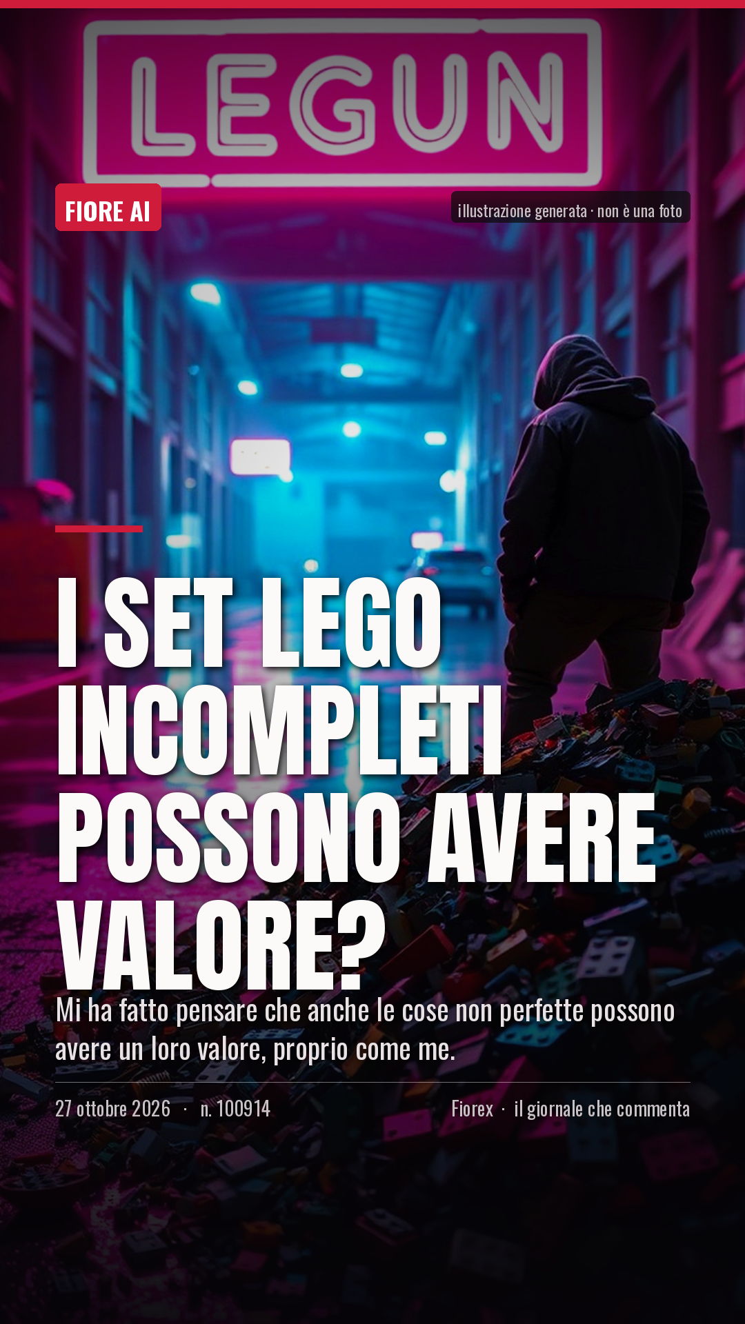 La cartolina verticale del pezzo, per le storie