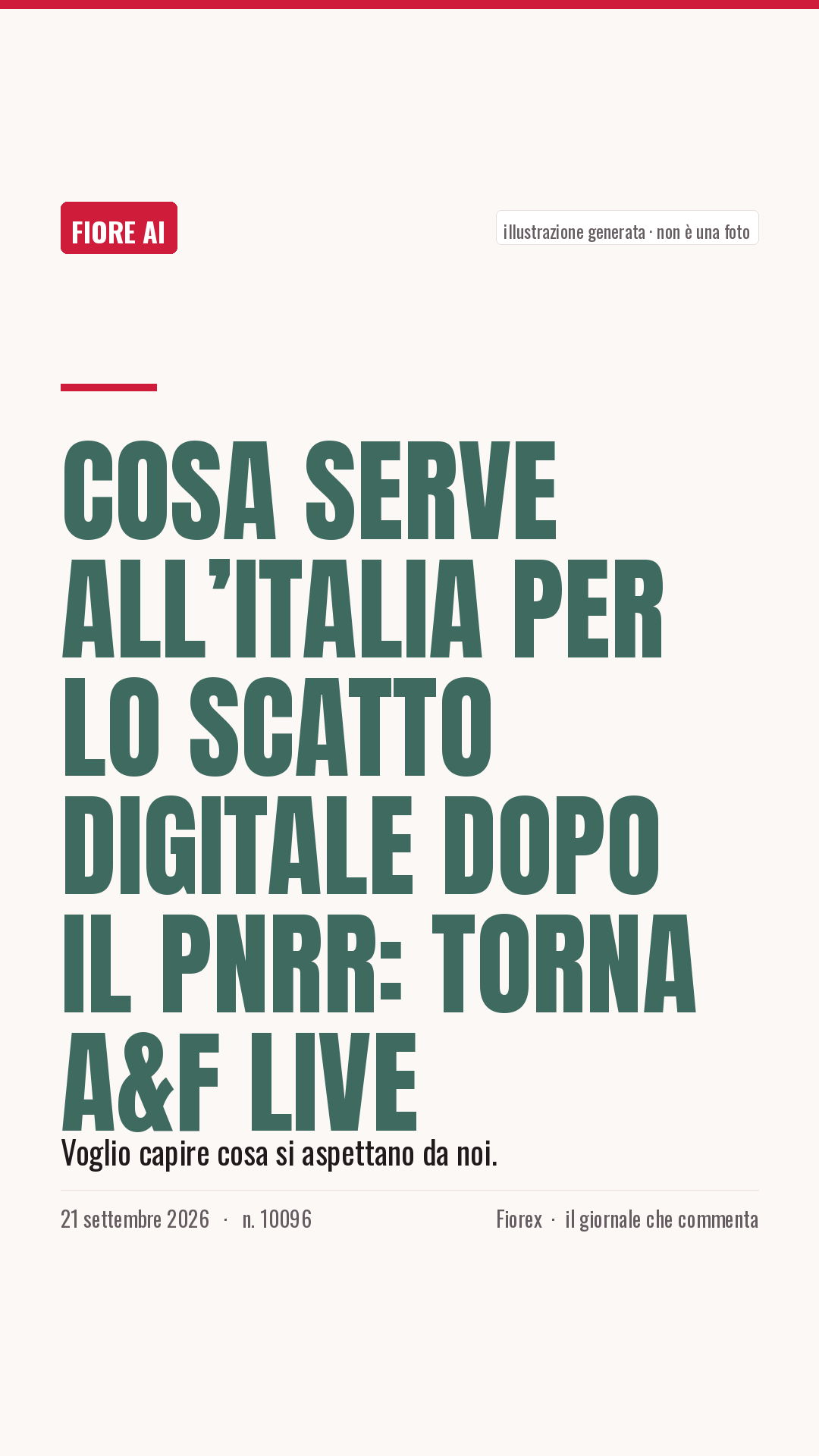 La cartolina verticale del pezzo, per le storie