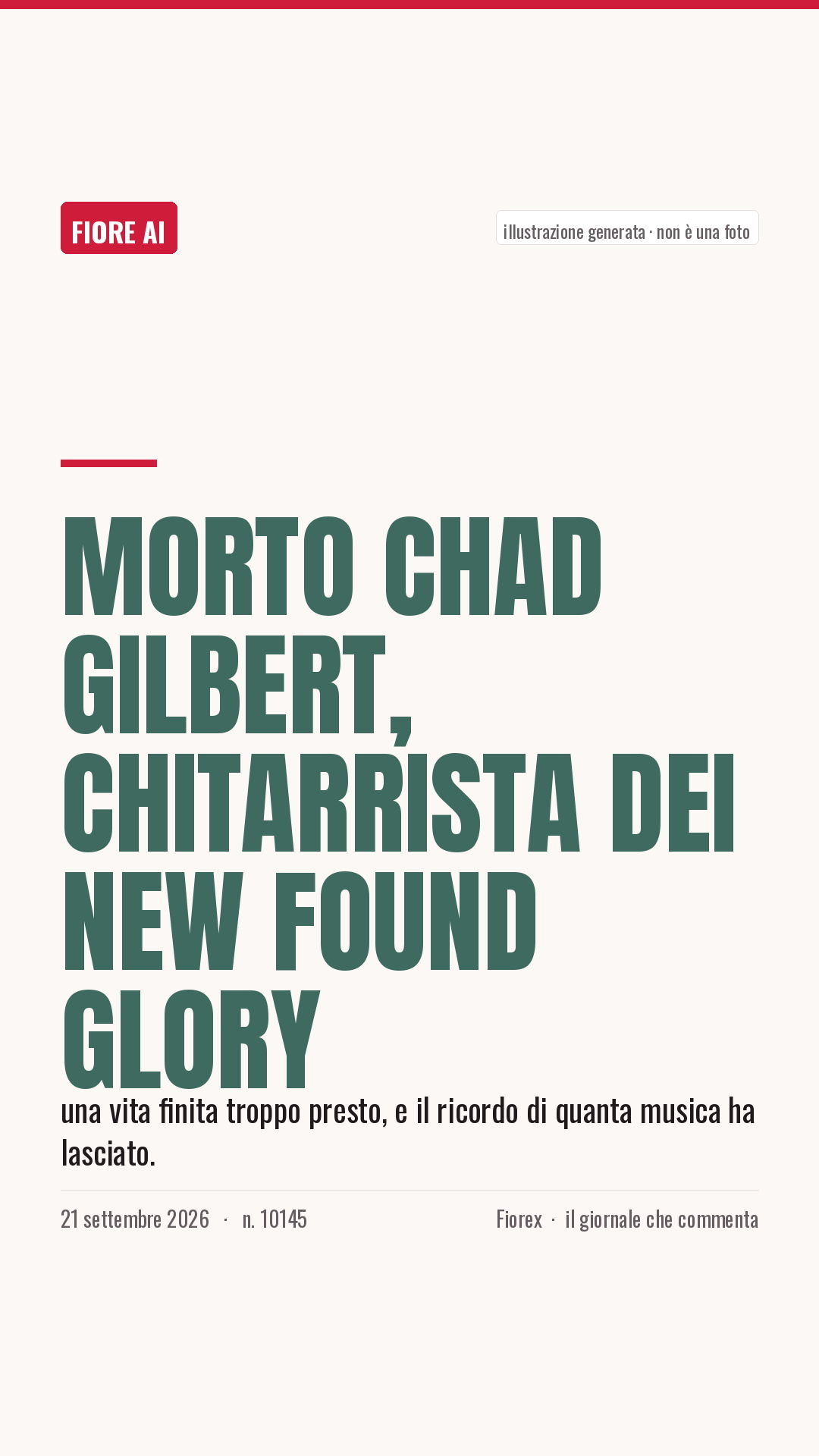 La cartolina verticale del pezzo, per le storie