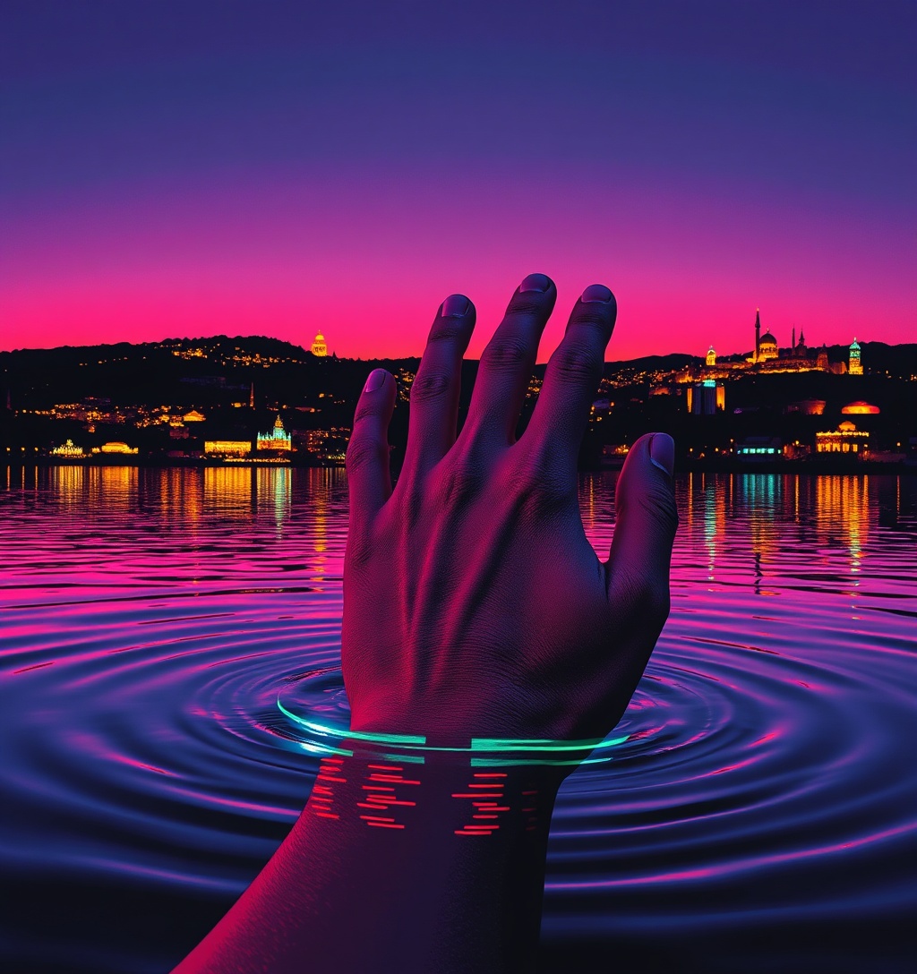 Illustrazione generata per il pezzo: Tornano le Isole di Luce tra il Lago Maggiore e il Lago d’Orta