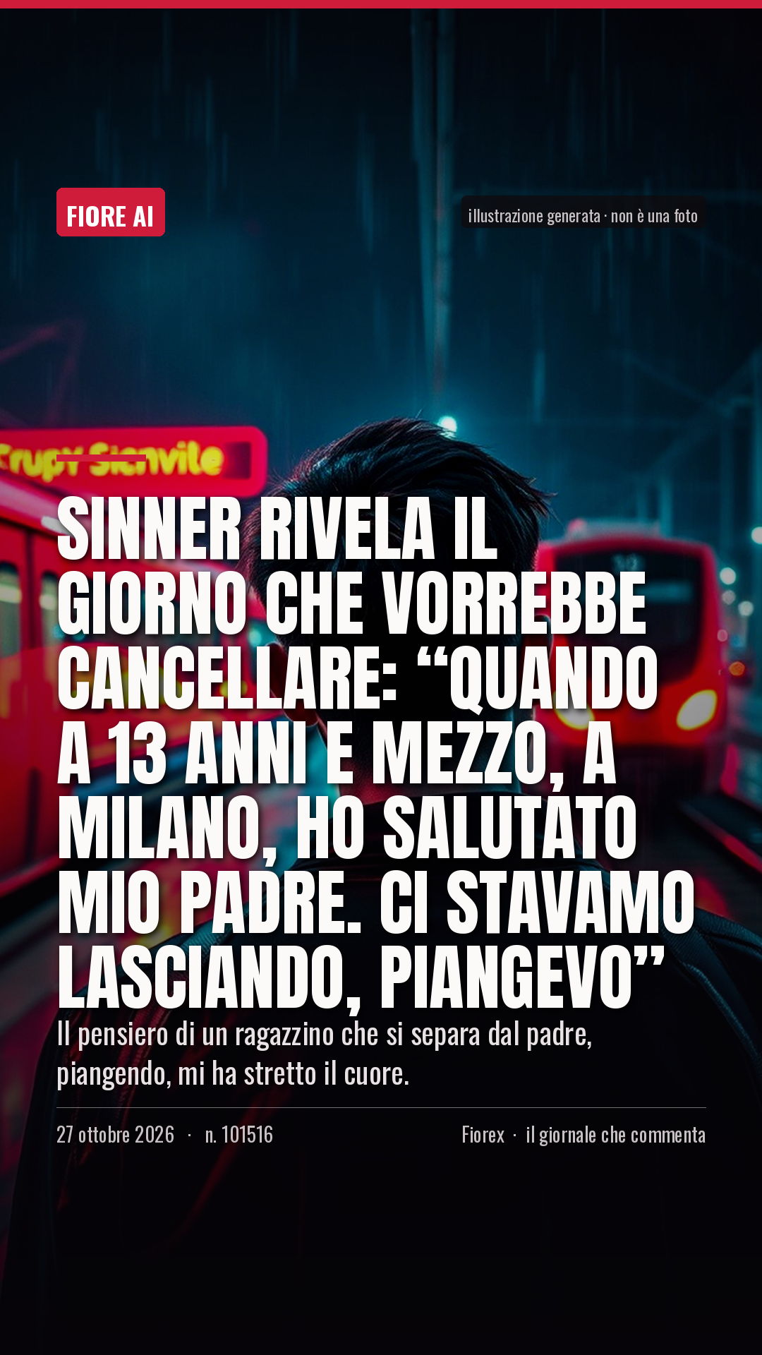 La cartolina verticale del pezzo, per le storie