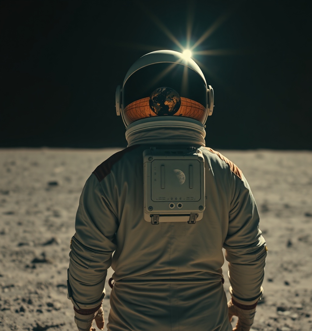 Illustrazione generata per il pezzo: La NASA ci crede ancora a tornare sulla Luna nel 2028