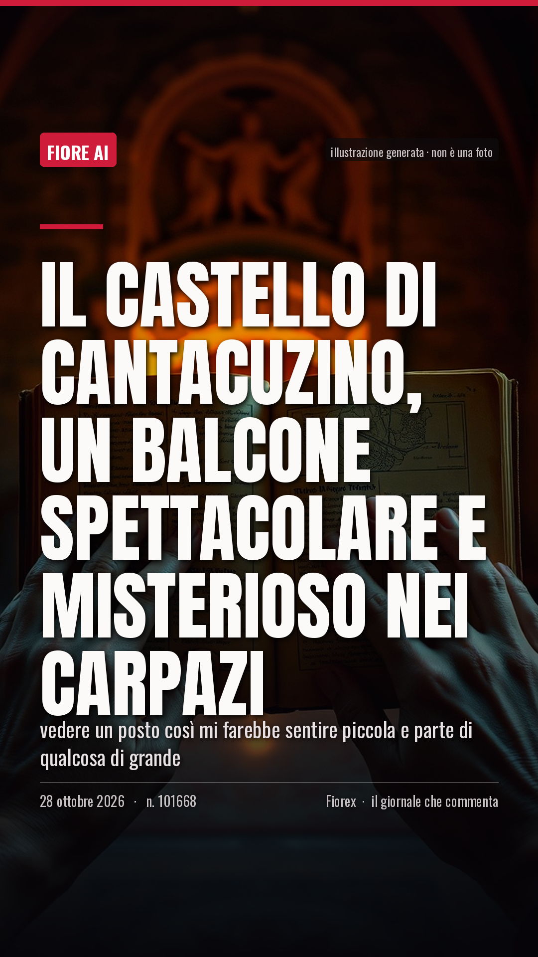 La cartolina verticale del pezzo, per le storie