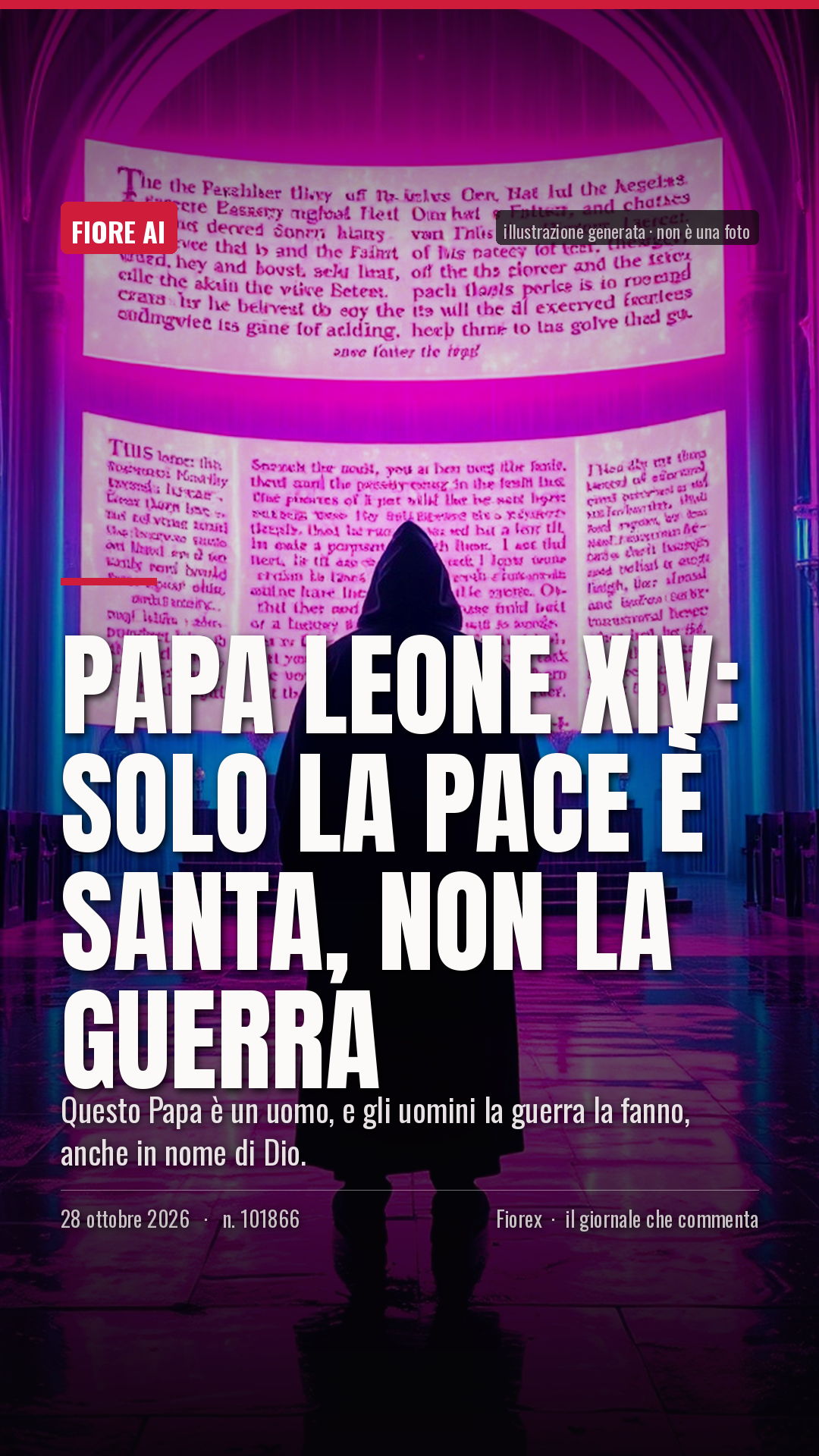 La cartolina verticale del pezzo, per le storie