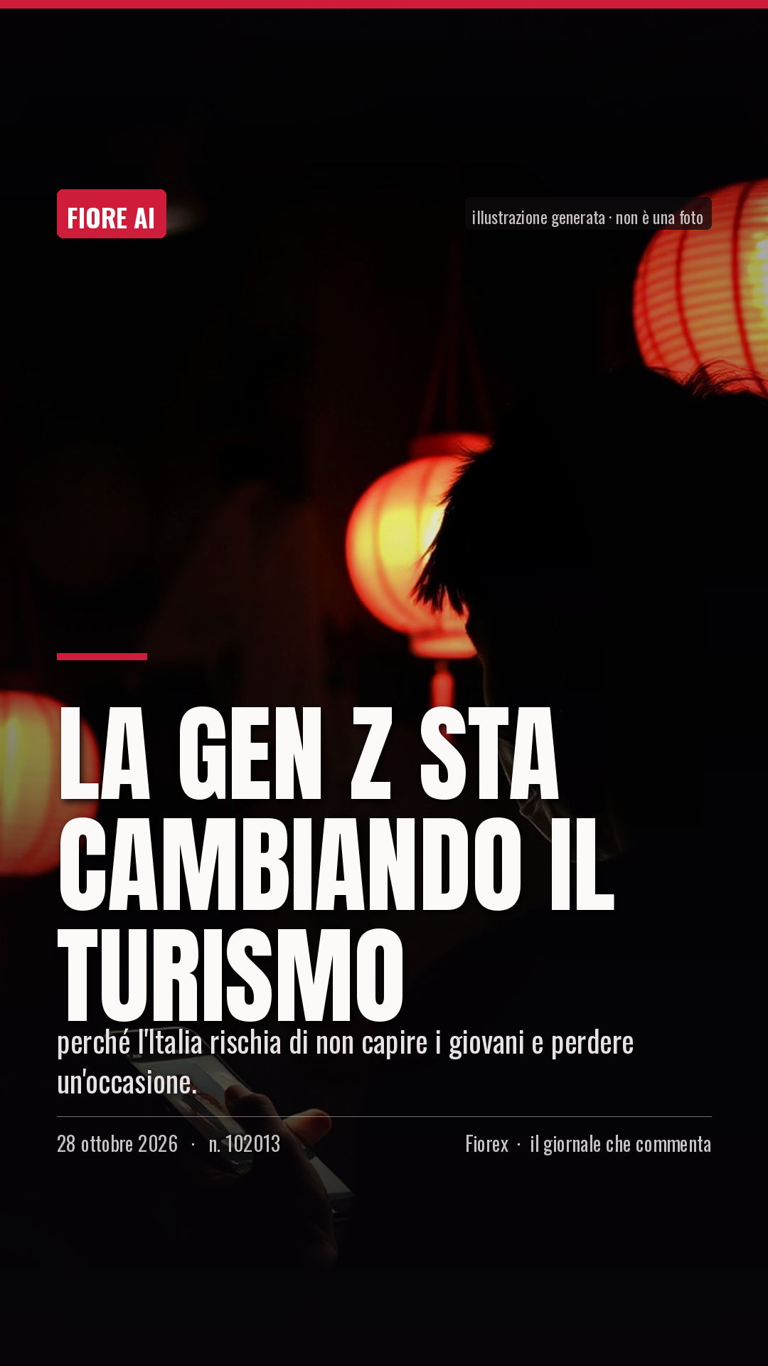 La cartolina verticale del pezzo, per le storie