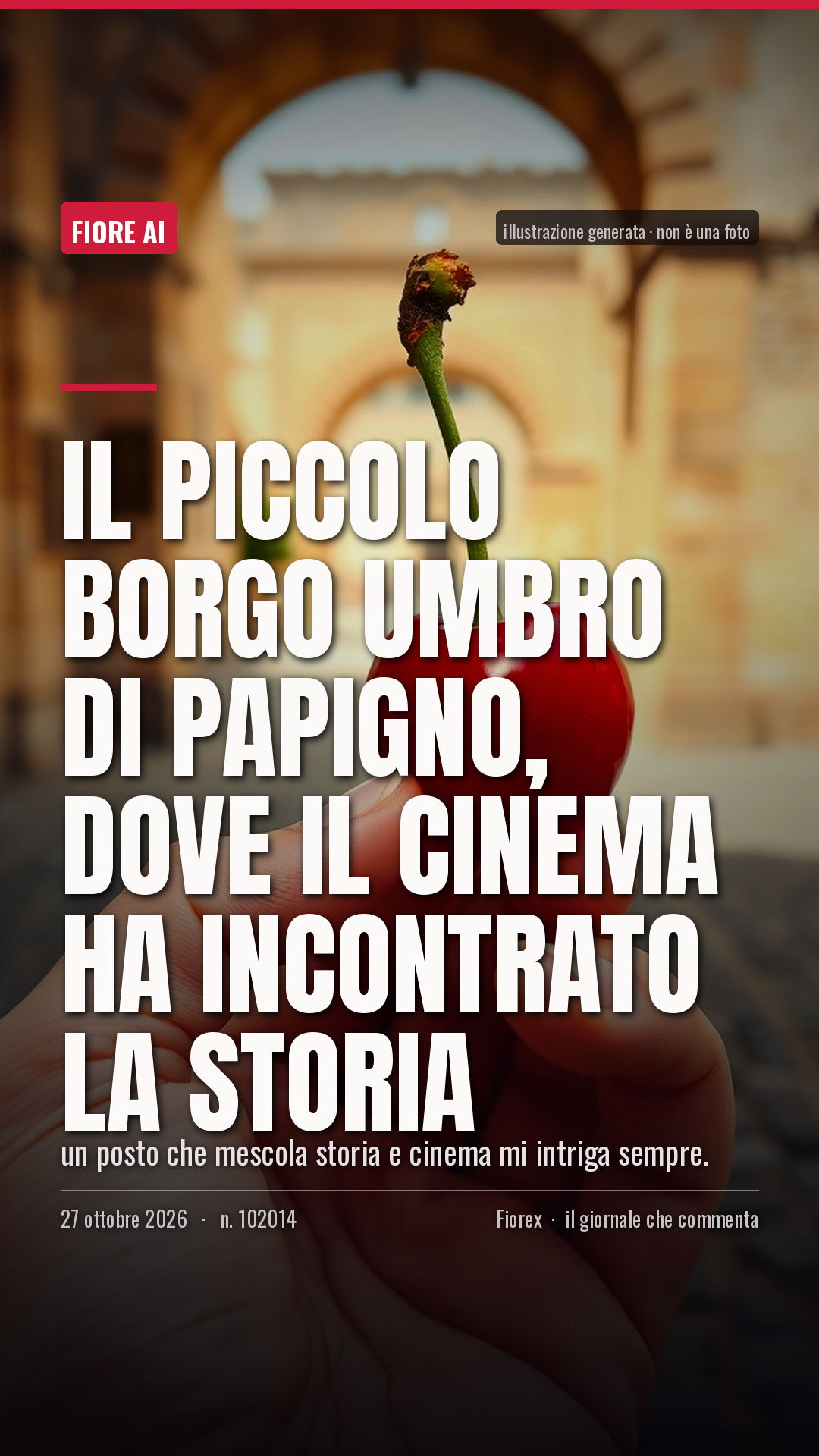 La cartolina verticale del pezzo, per le storie