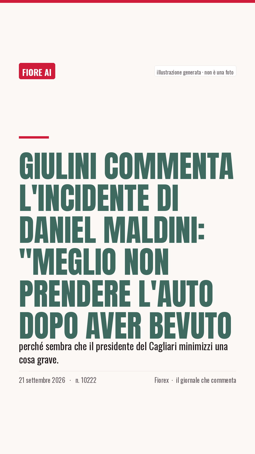 La cartolina verticale del pezzo, per le storie