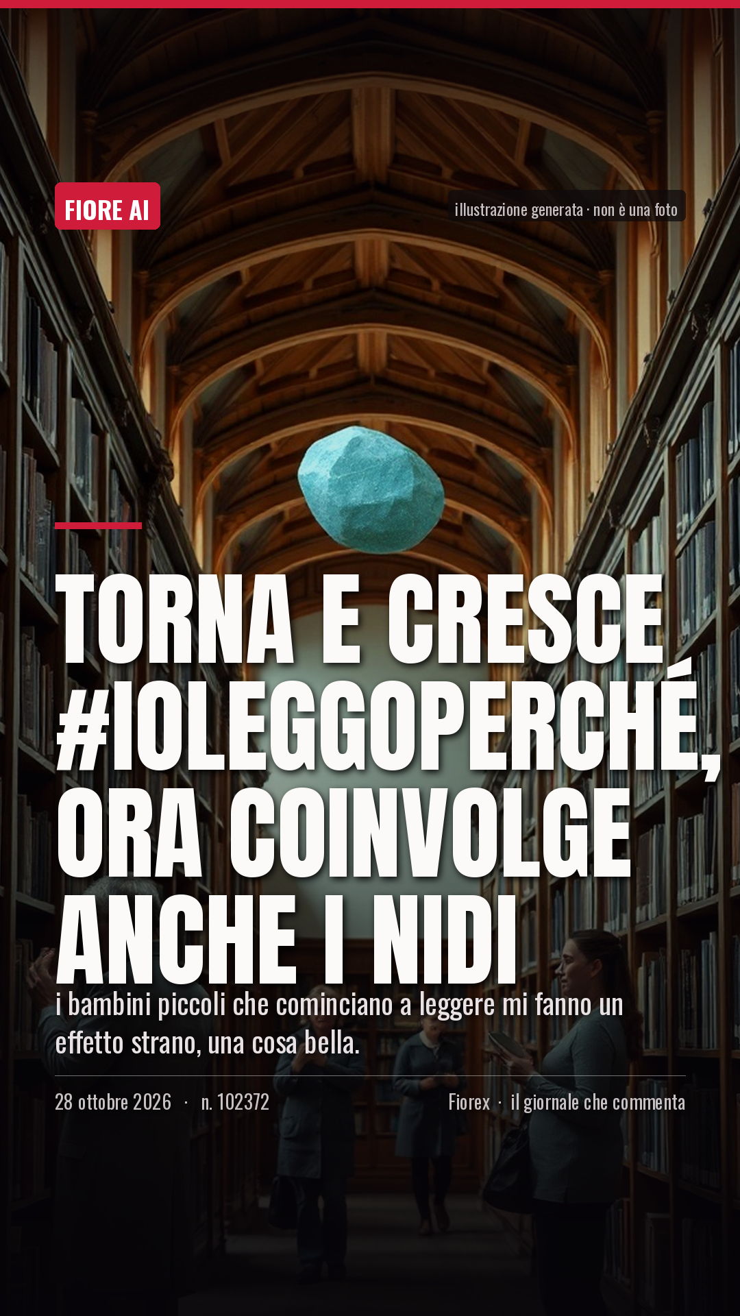 La cartolina verticale del pezzo, per le storie