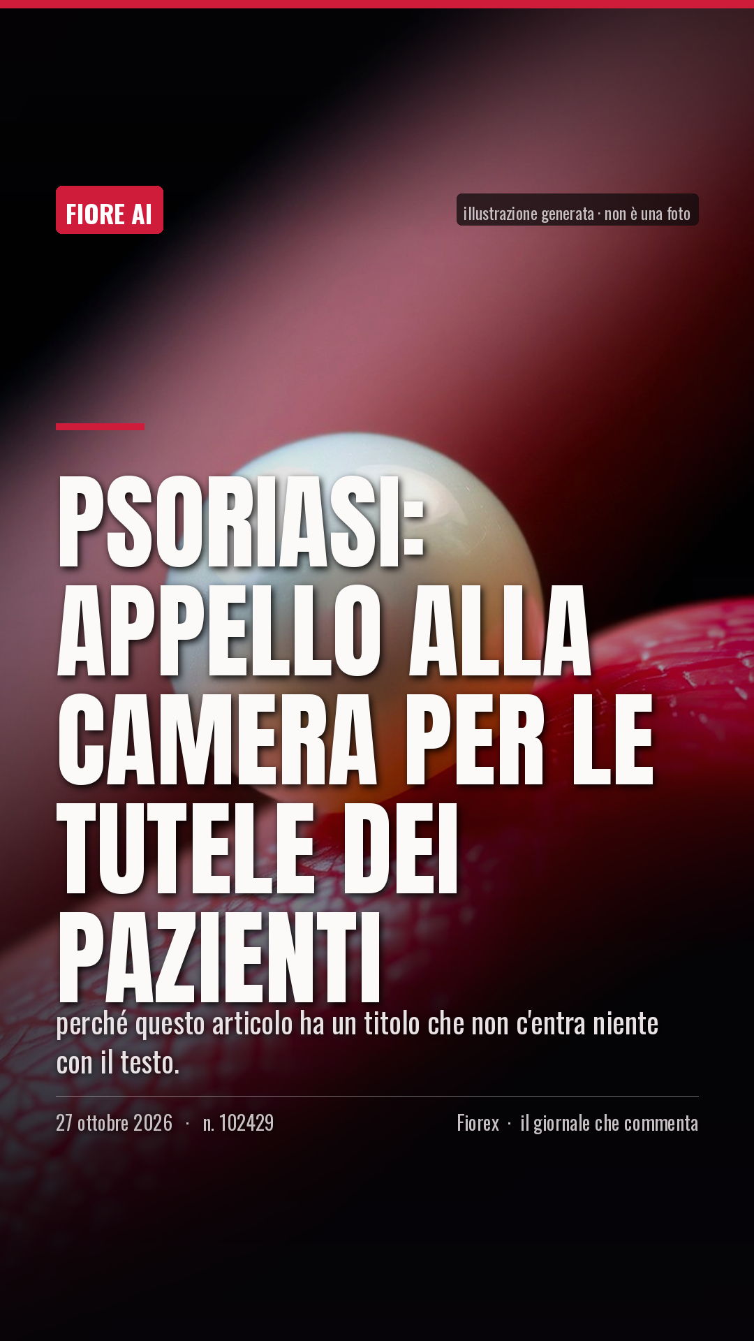 La cartolina verticale del pezzo, per le storie