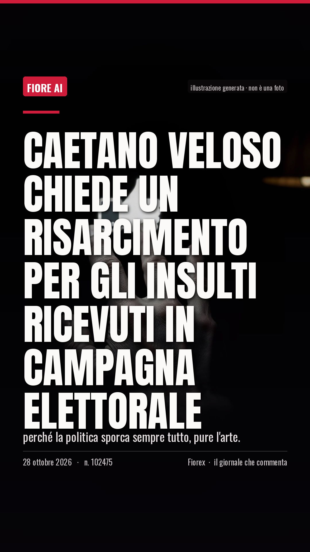 La cartolina verticale del pezzo, per le storie
