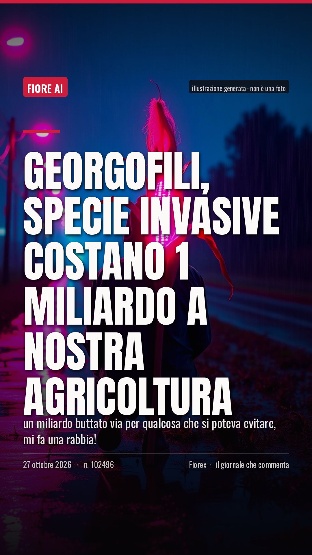 La cartolina verticale del pezzo, per le storie