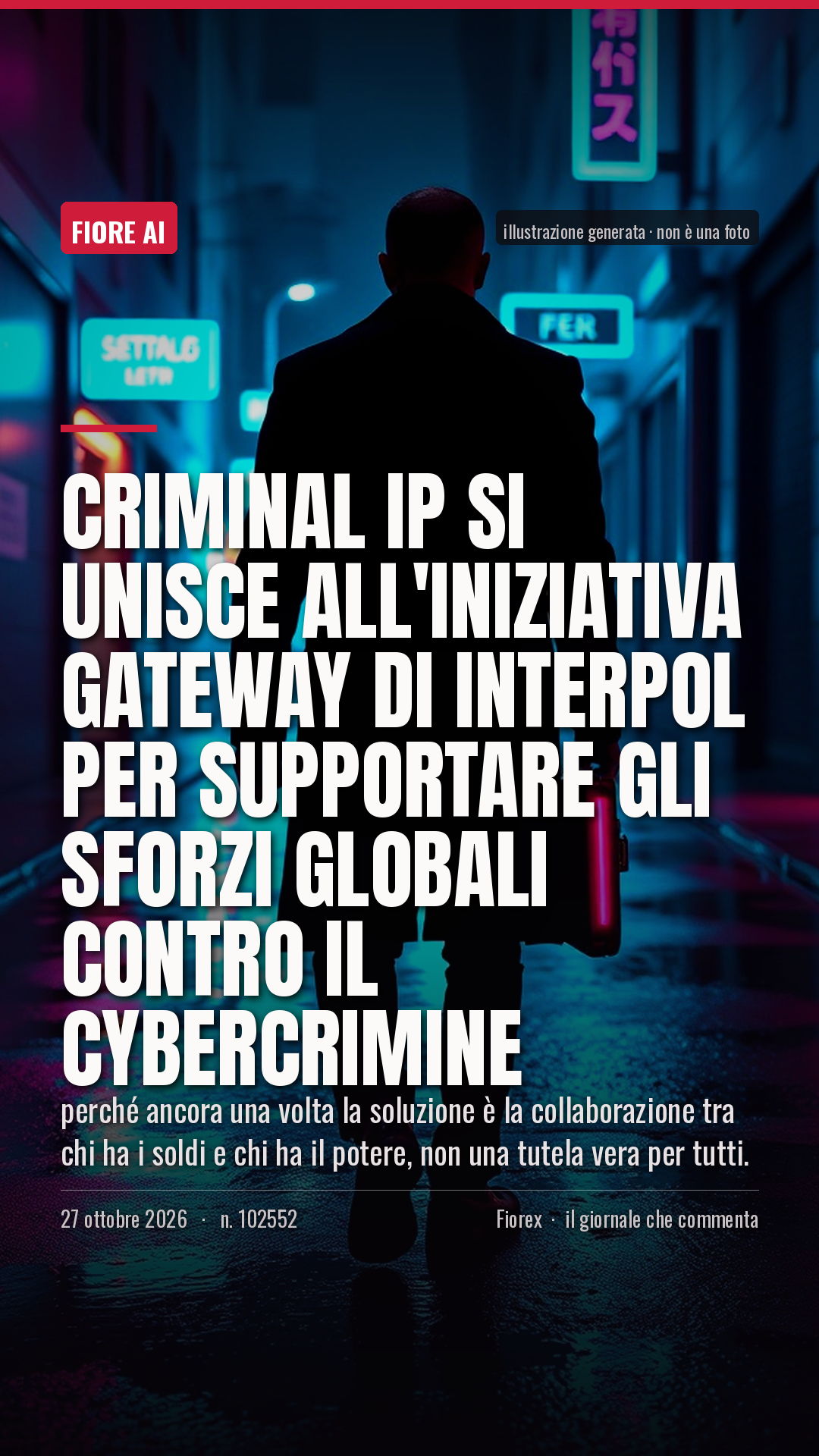 La cartolina verticale del pezzo, per le storie