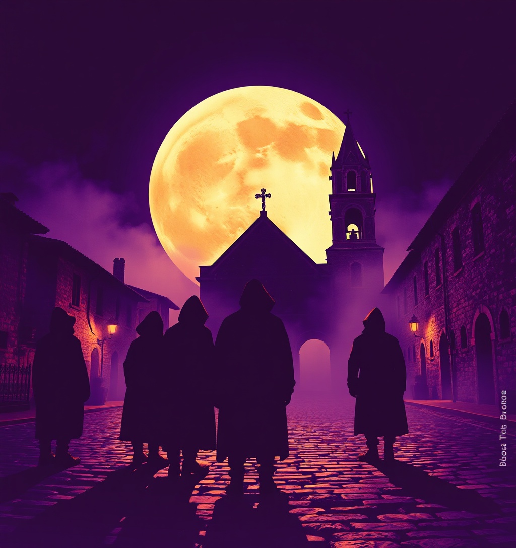 Illustrazione generata per il pezzo: I borghi italiani che sembrano set di film horror, perfetti per Halloween