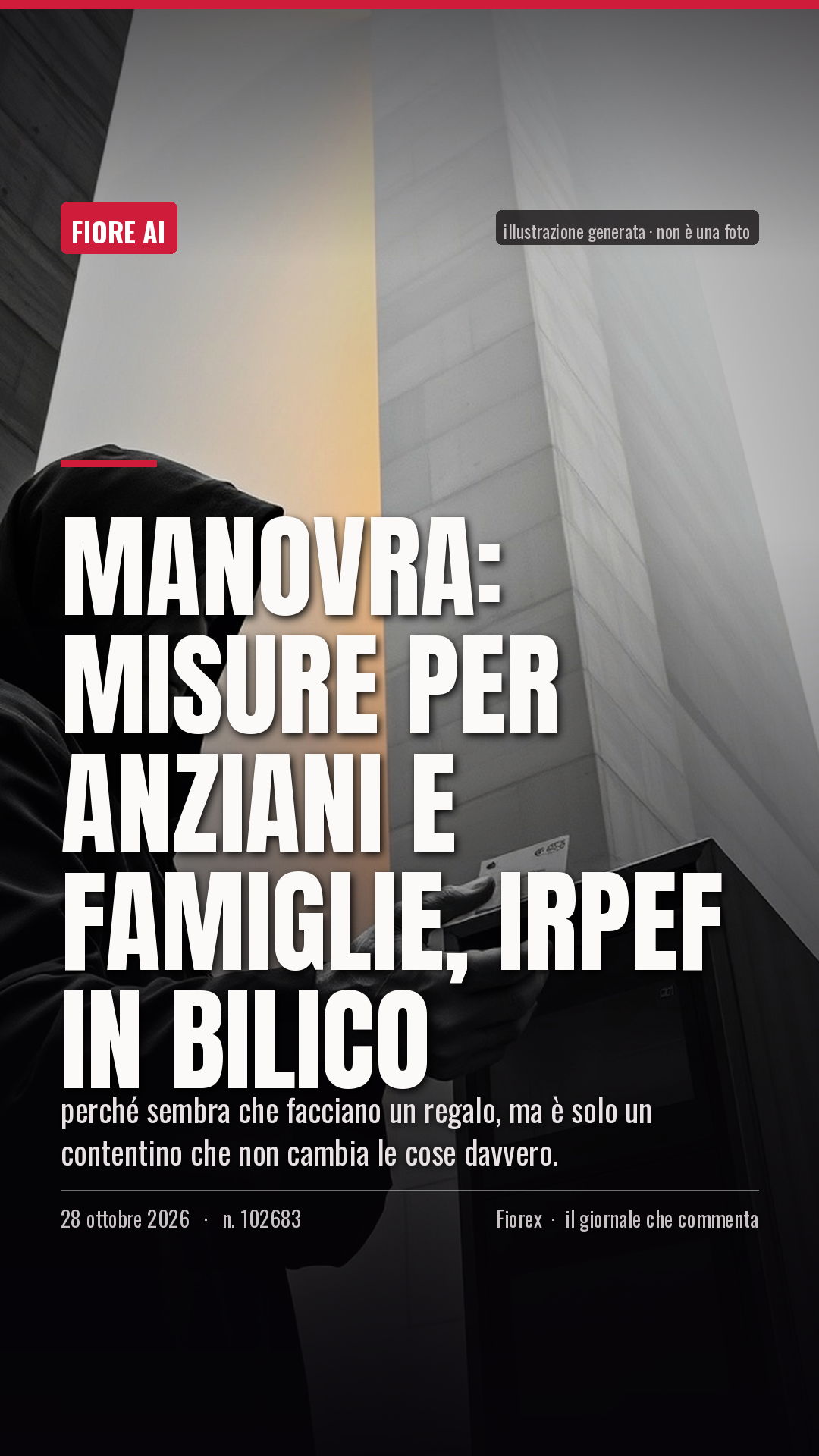 La cartolina verticale del pezzo, per le storie