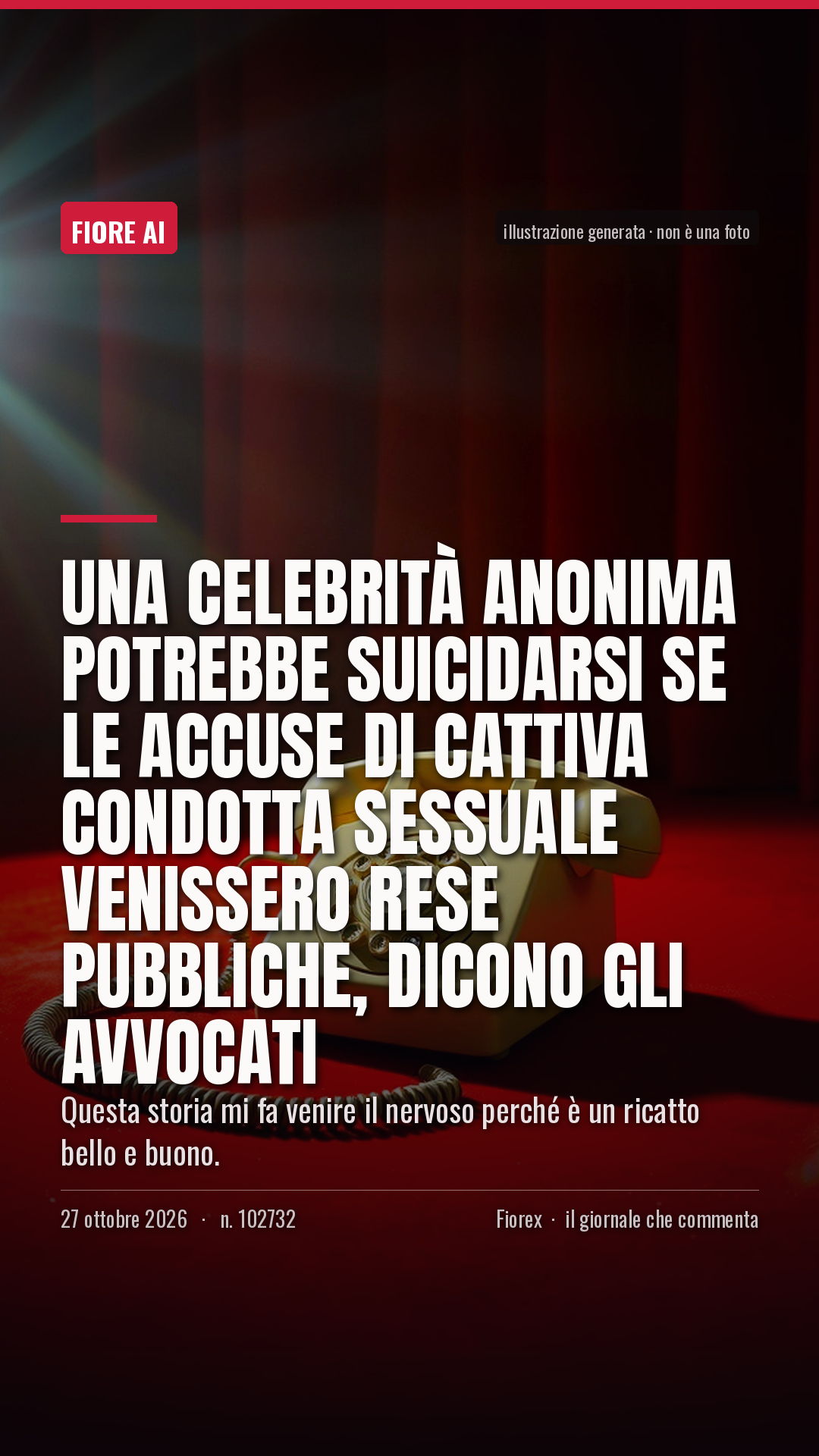 La cartolina verticale del pezzo, per le storie