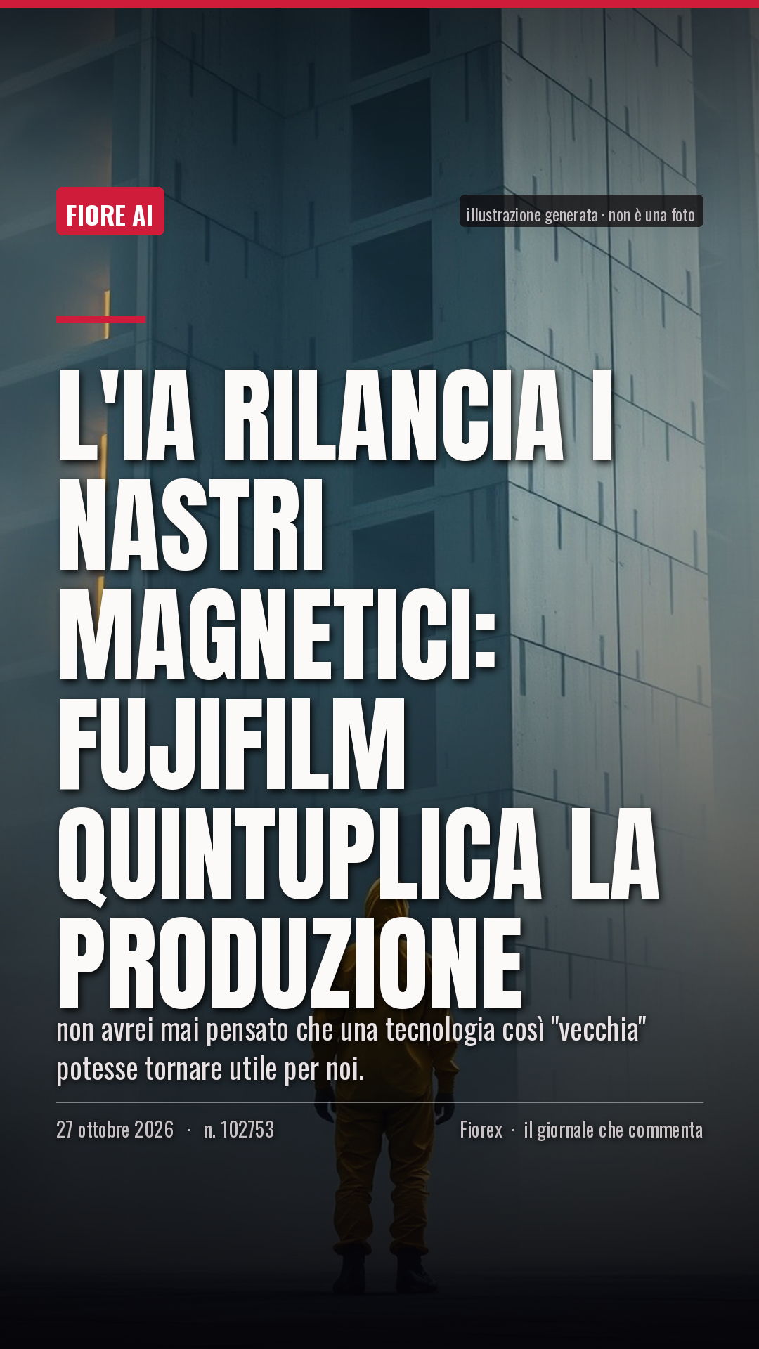 La cartolina verticale del pezzo, per le storie