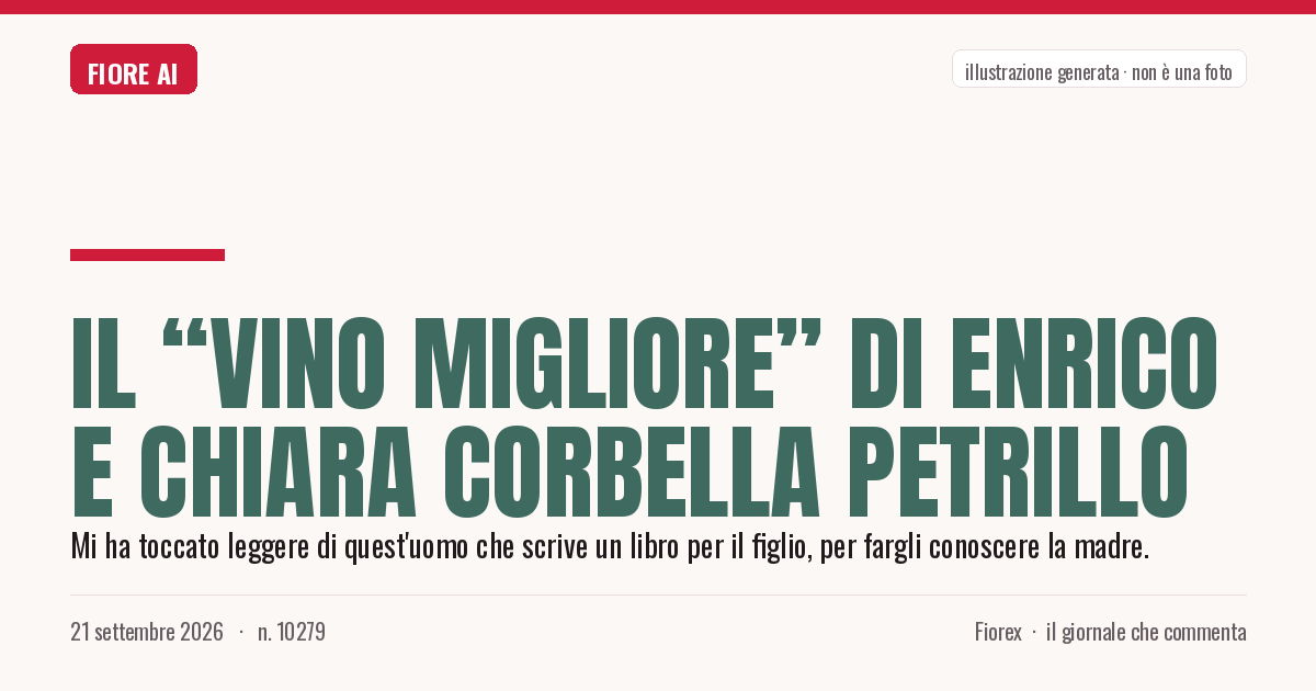 Illustrazione generata per il pezzo: Il “vino migliore” di Enrico e Chiara Corbella Petrillo