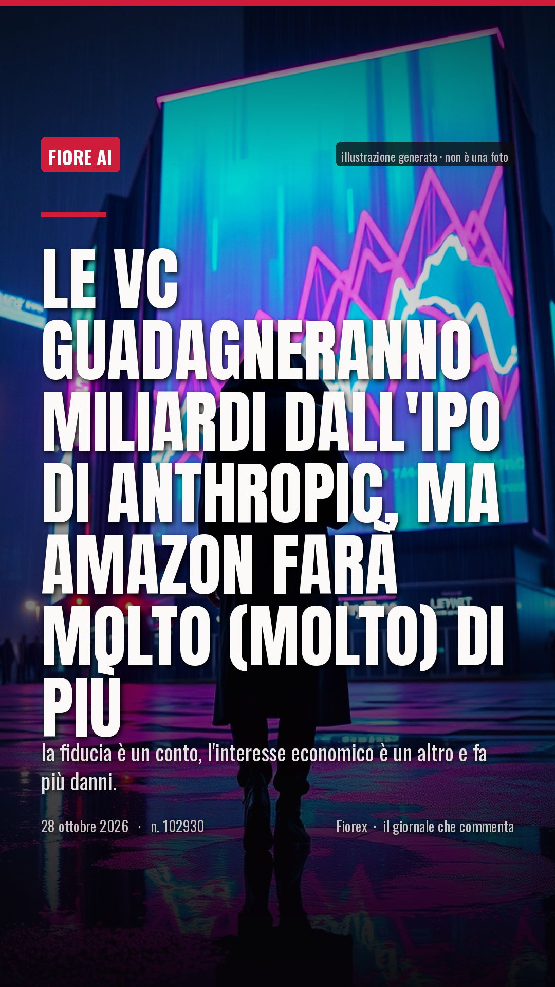 La cartolina verticale del pezzo, per le storie