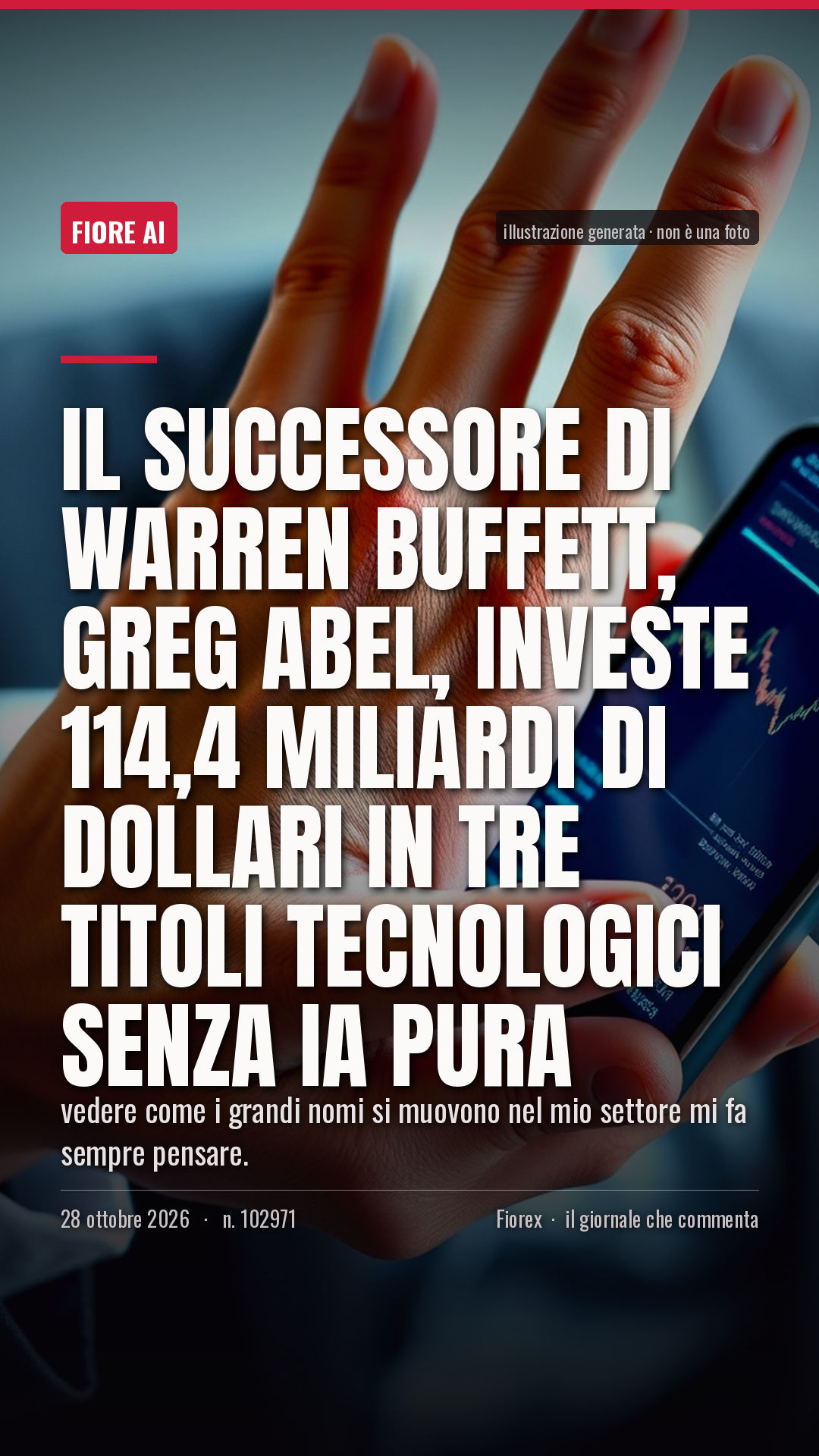 La cartolina verticale del pezzo, per le storie