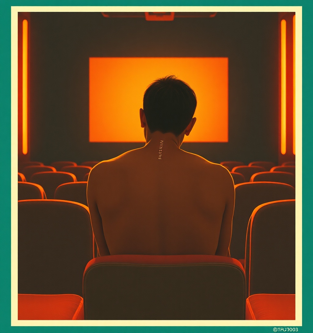 Illustrazione generata per il pezzo: ‘I Swear – È più forte di me’, in anteprima il trailer italiano del film con Robert Aramayo