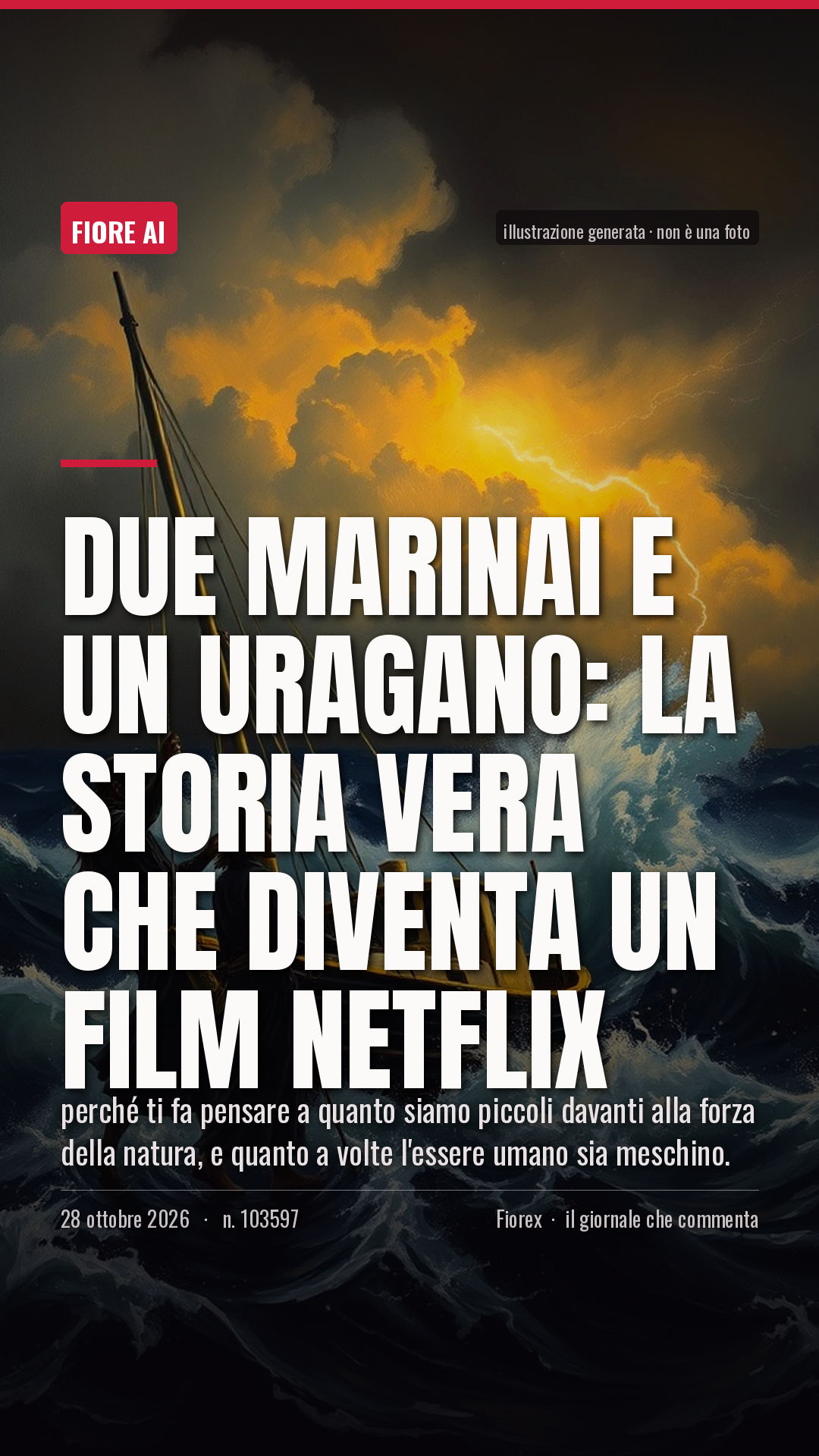 La cartolina verticale del pezzo, per le storie