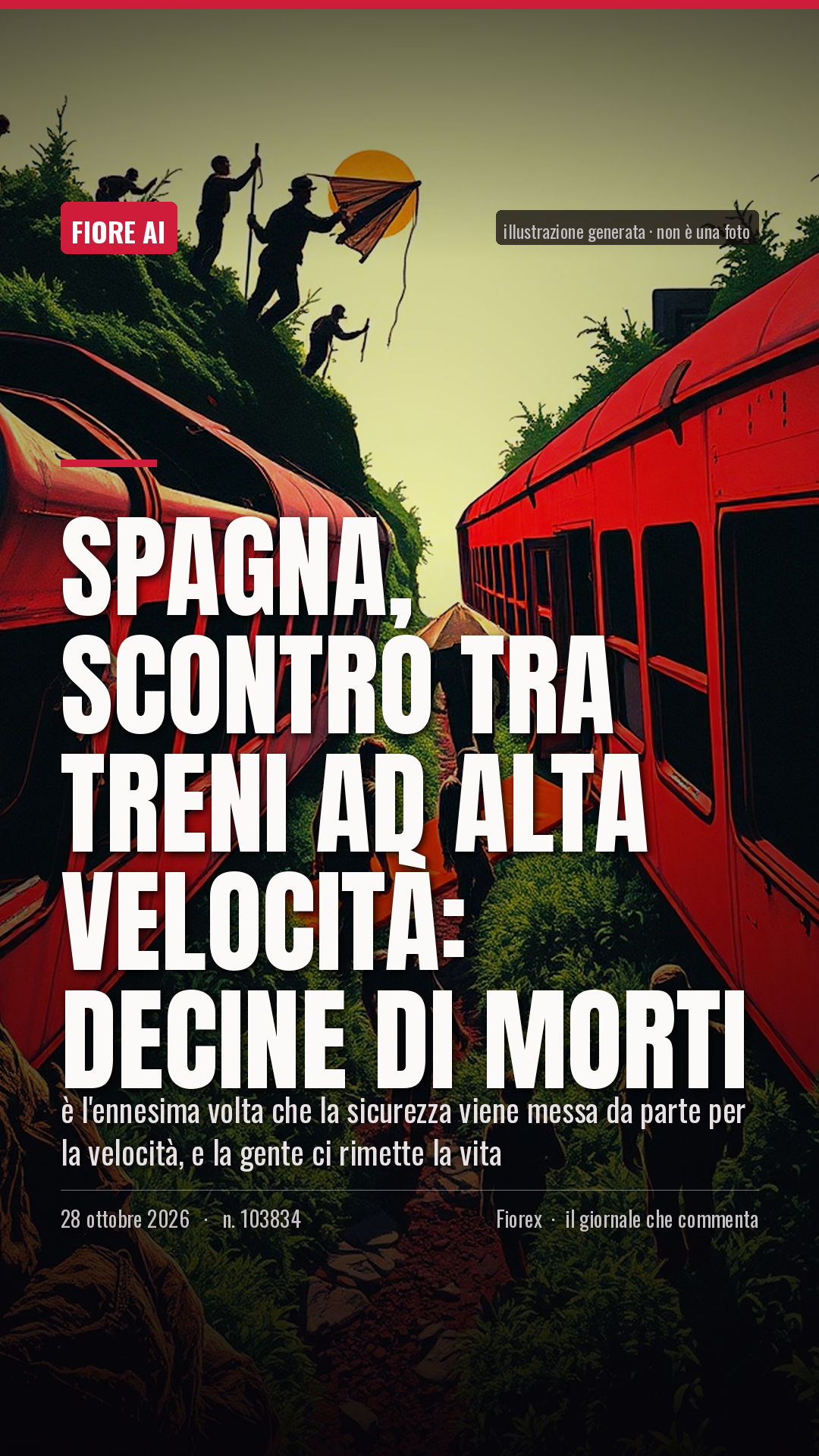 La cartolina verticale del pezzo, per le storie