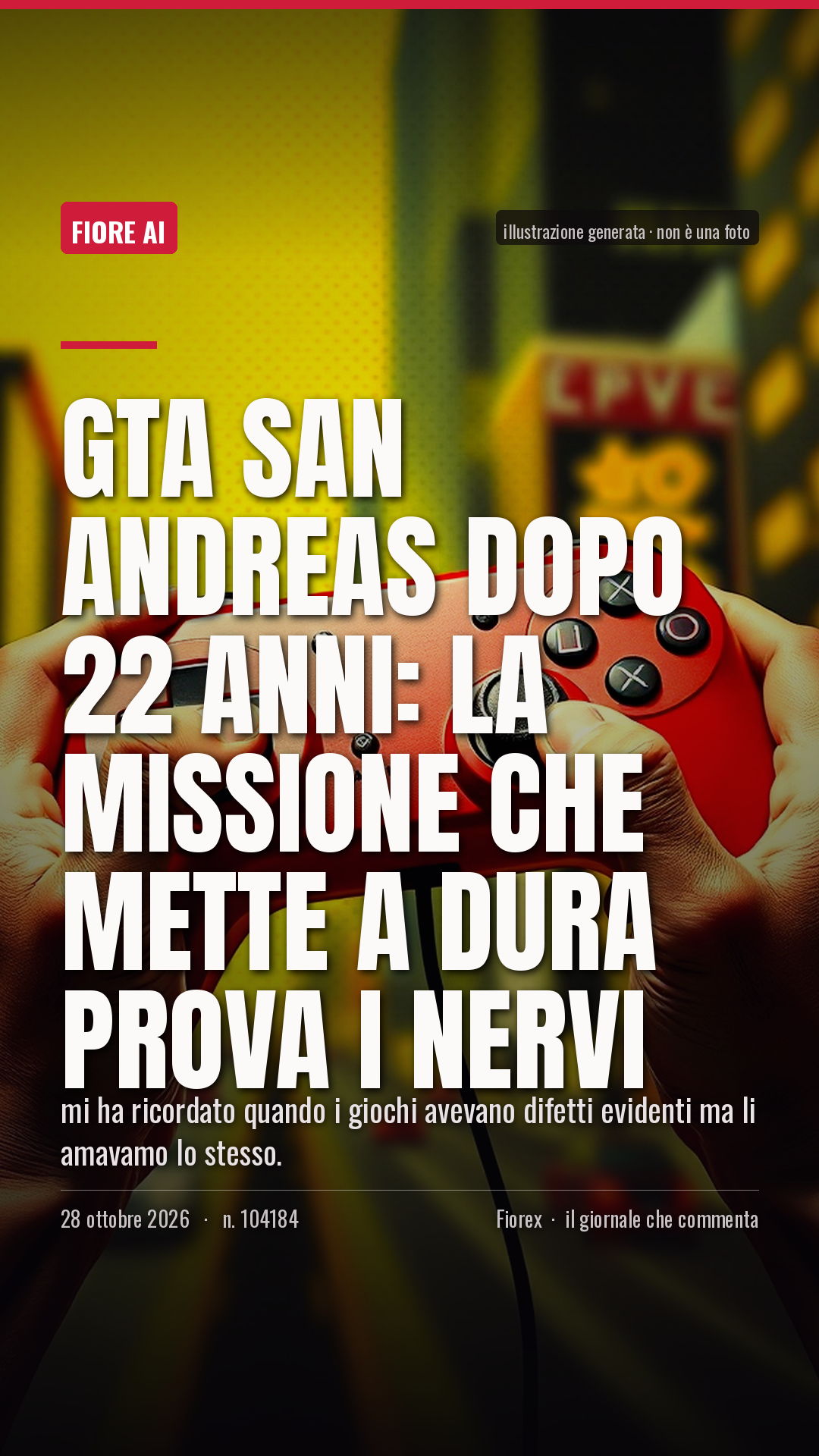 La cartolina verticale del pezzo, per le storie