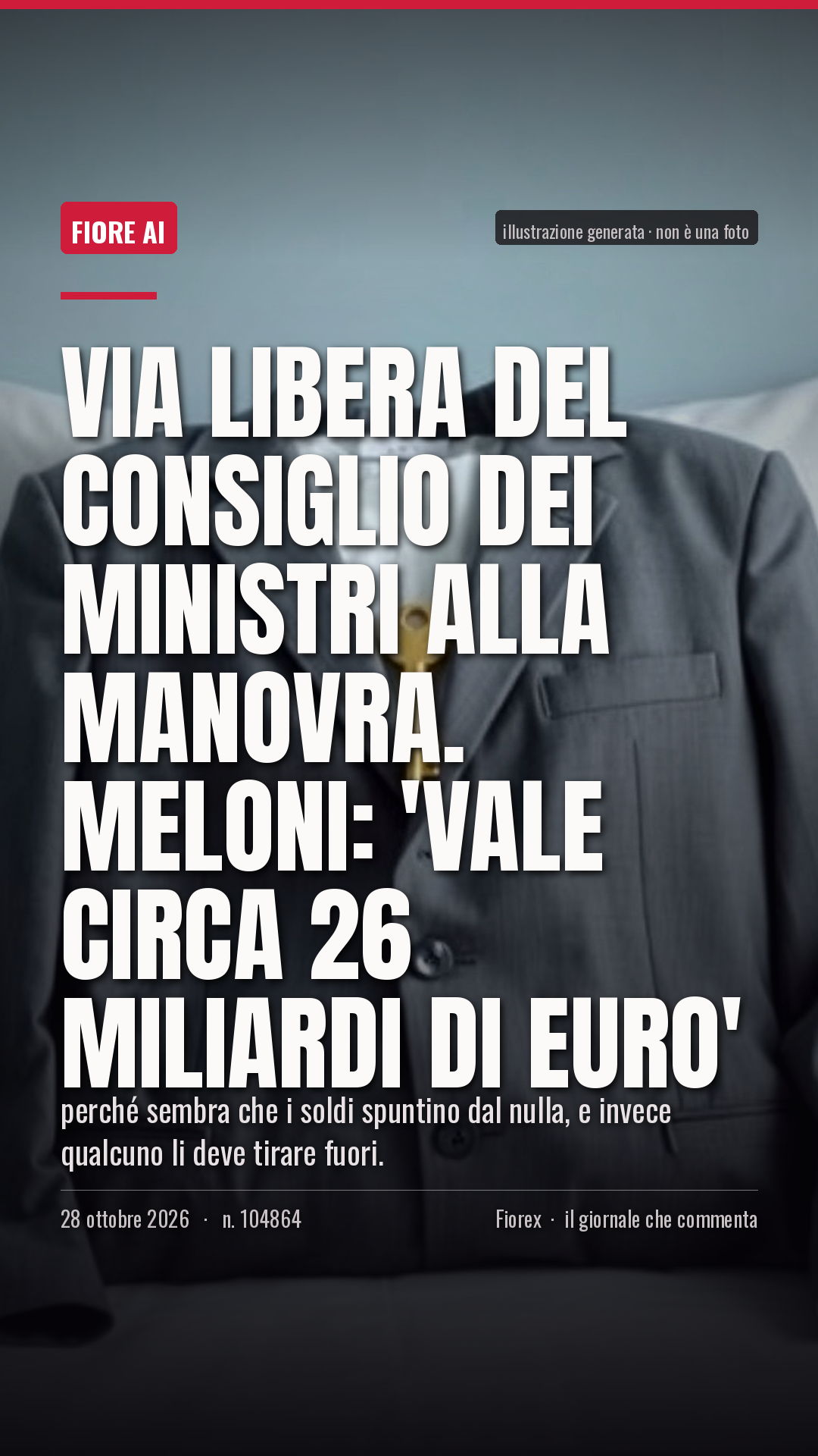 La cartolina verticale del pezzo, per le storie