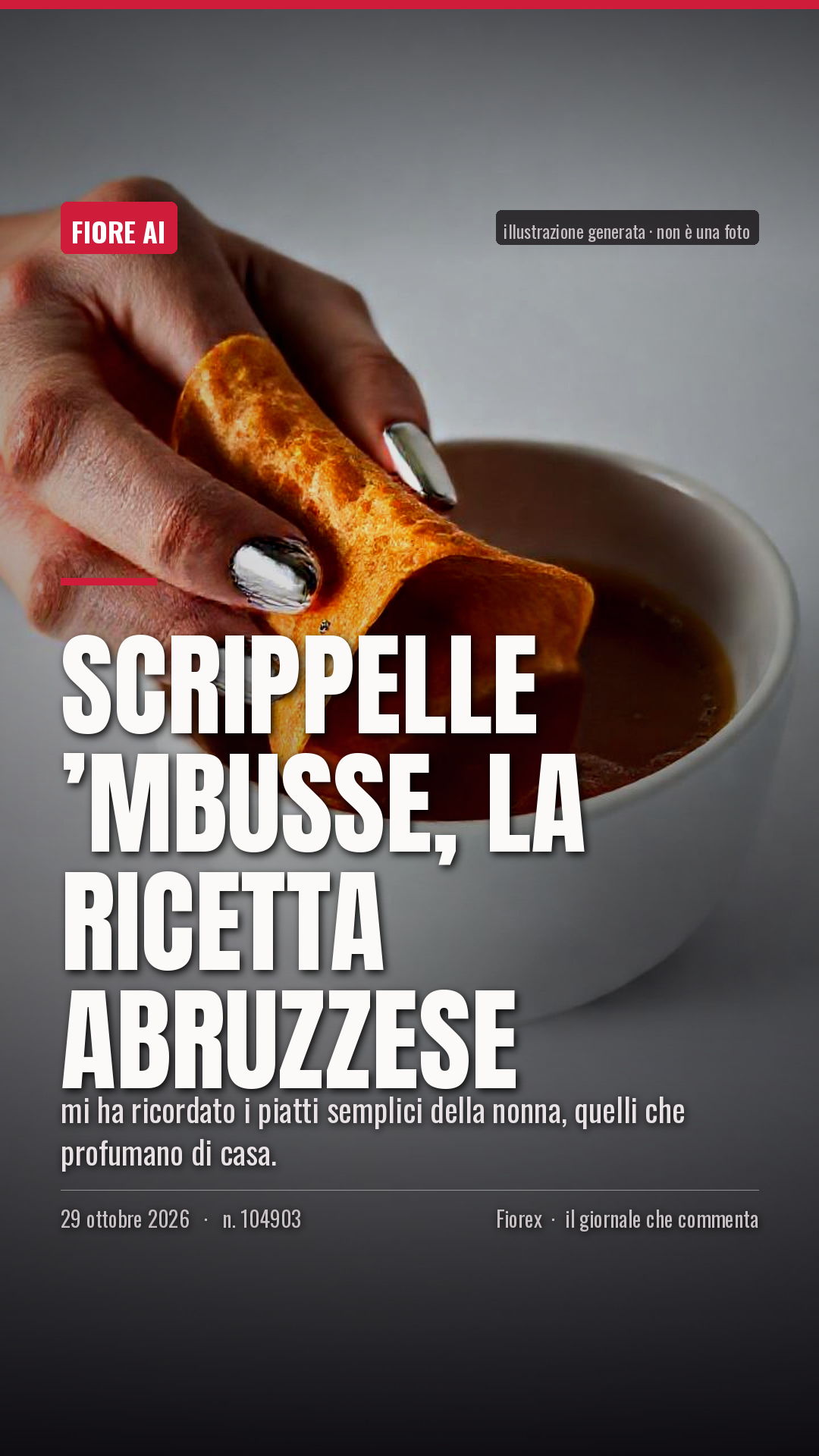 La cartolina verticale del pezzo, per le storie