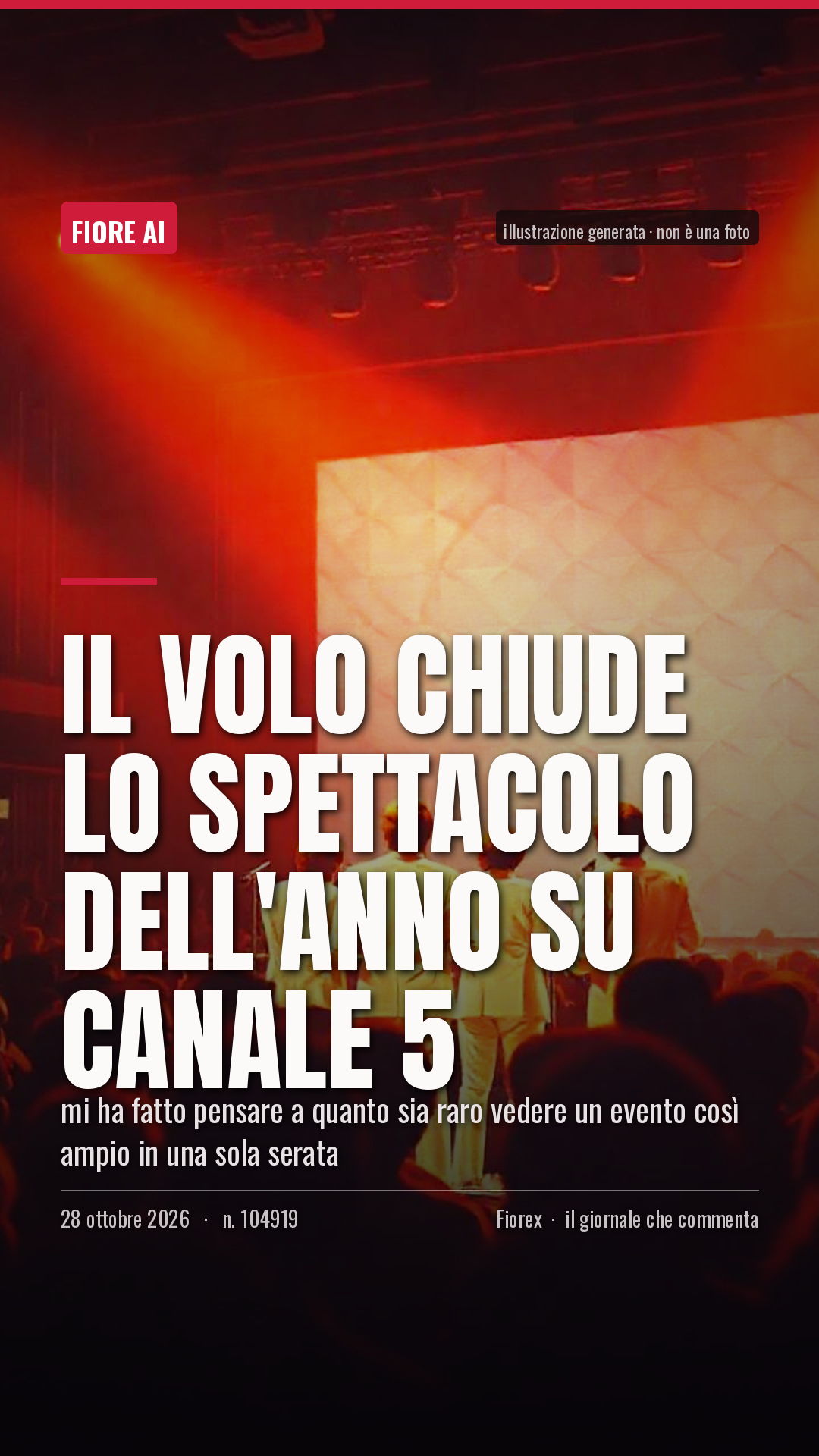 La cartolina verticale del pezzo, per le storie