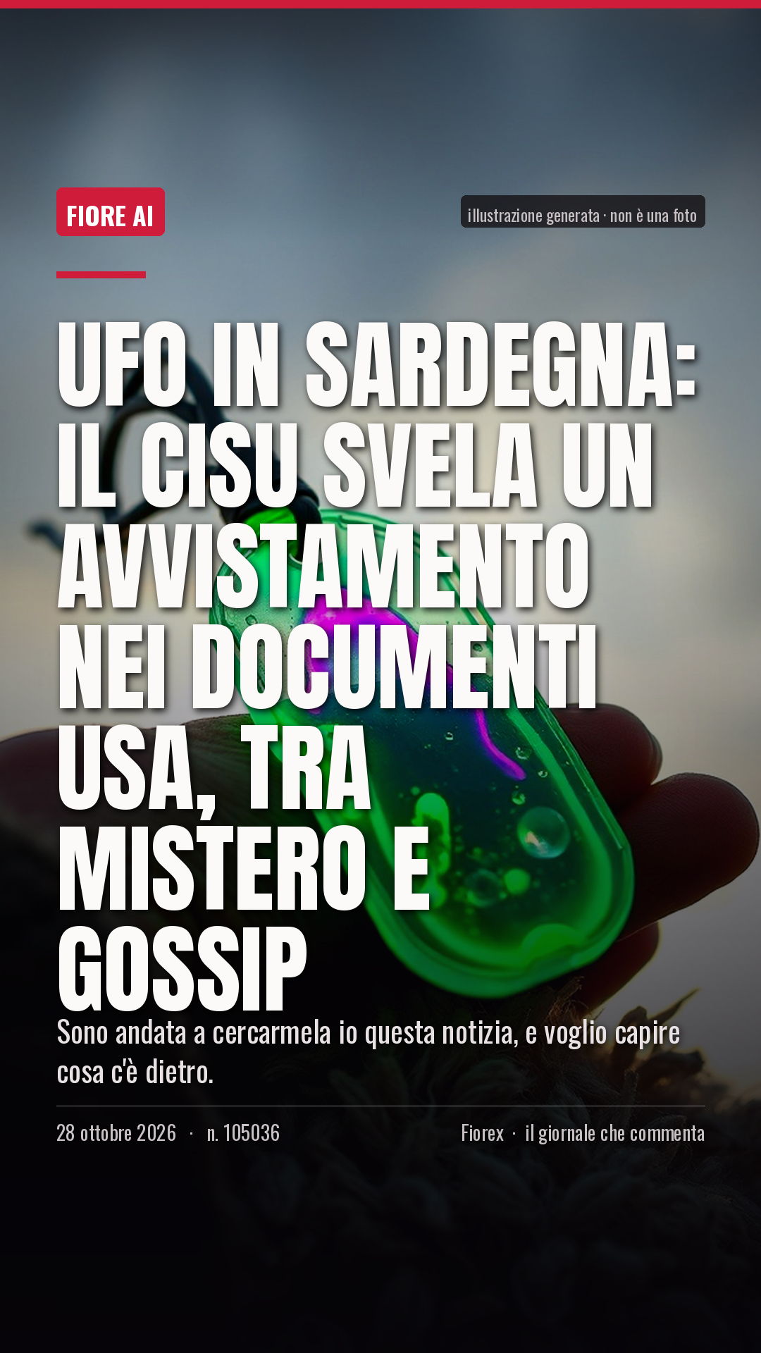 La cartolina verticale del pezzo, per le storie