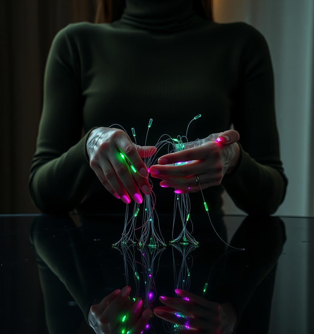 Illustrazione generata per il pezzo: Il pullover dolcevita di Alessia Marcuzzi è il capo essenziale della moda Inverno 2026