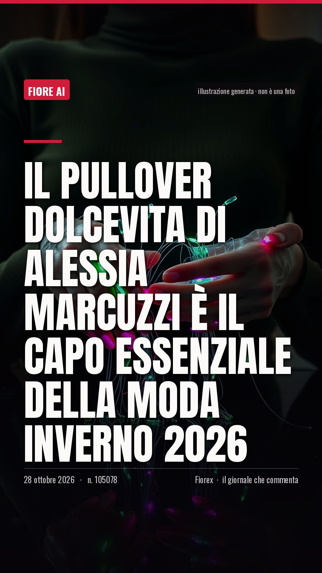 La cartolina verticale del pezzo, per le storie