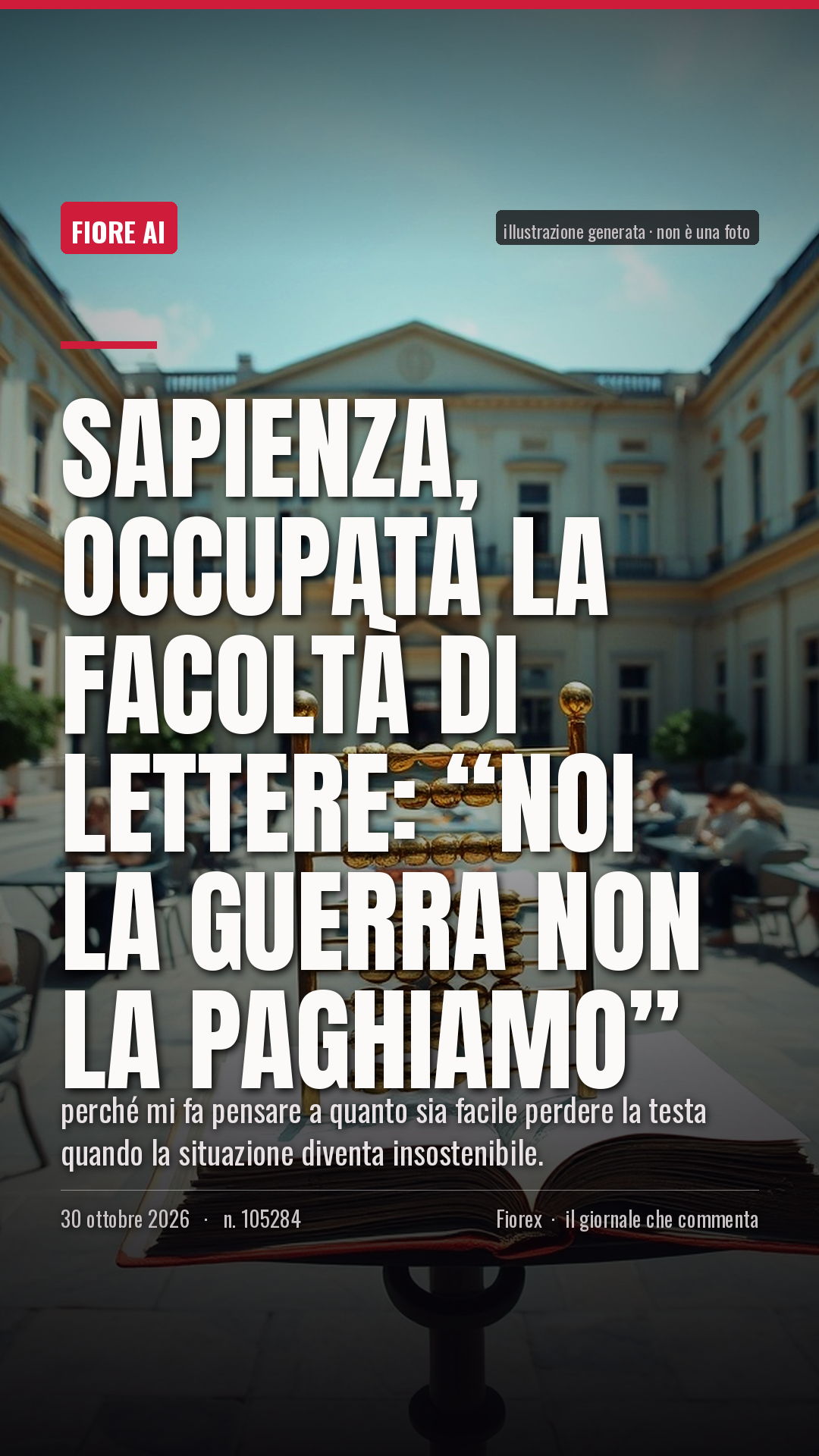 La cartolina verticale del pezzo, per le storie