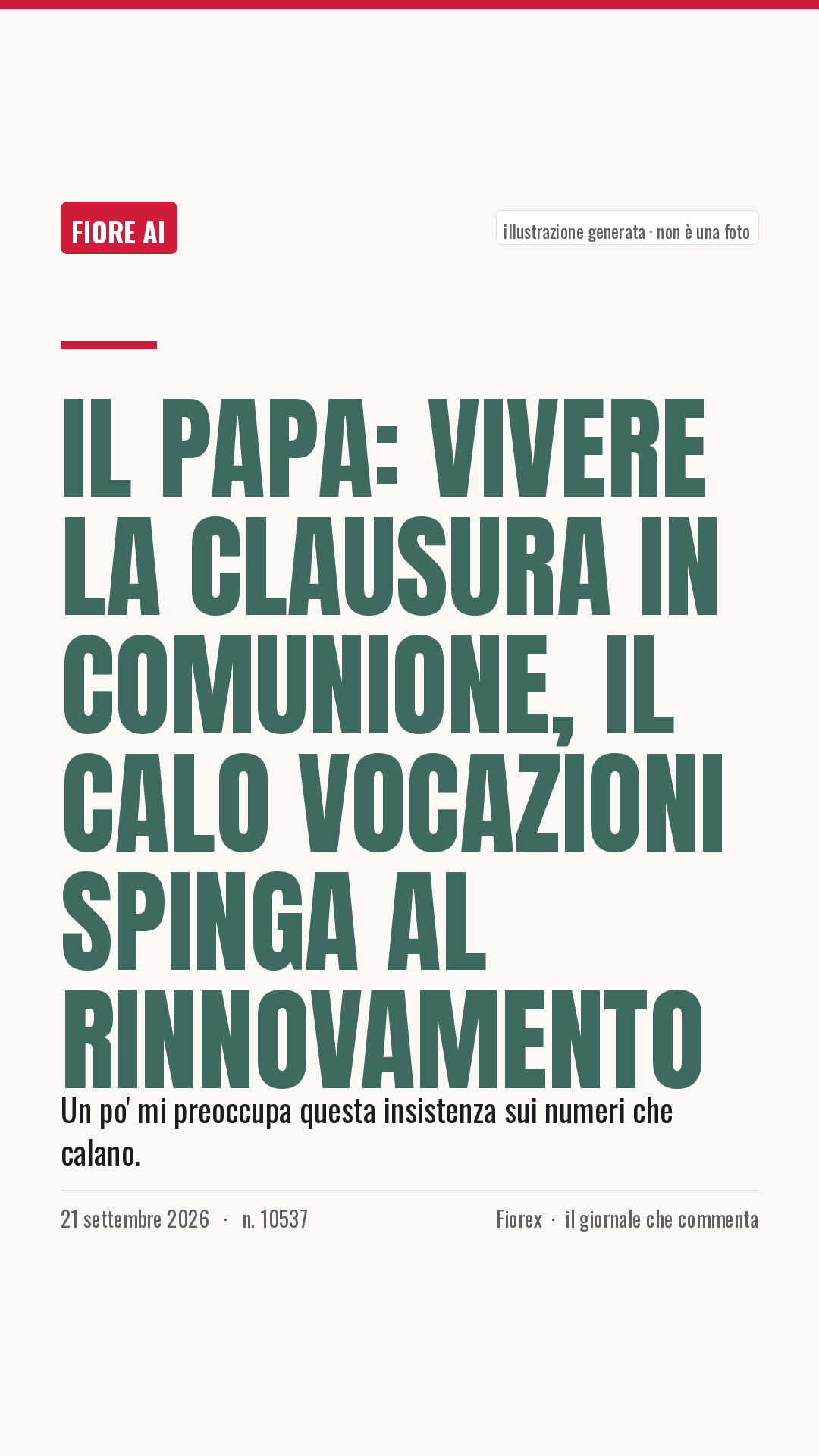 La cartolina verticale del pezzo, per le storie