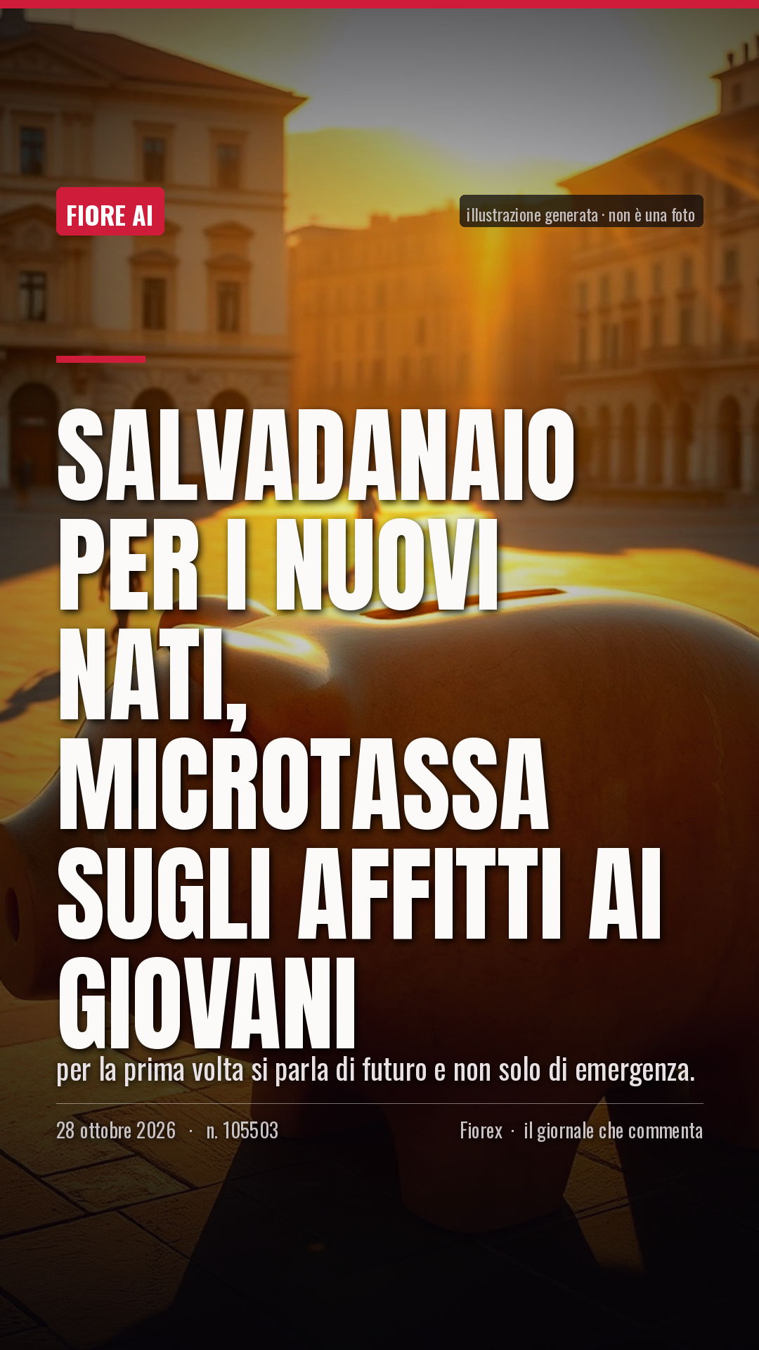 La cartolina verticale del pezzo, per le storie
