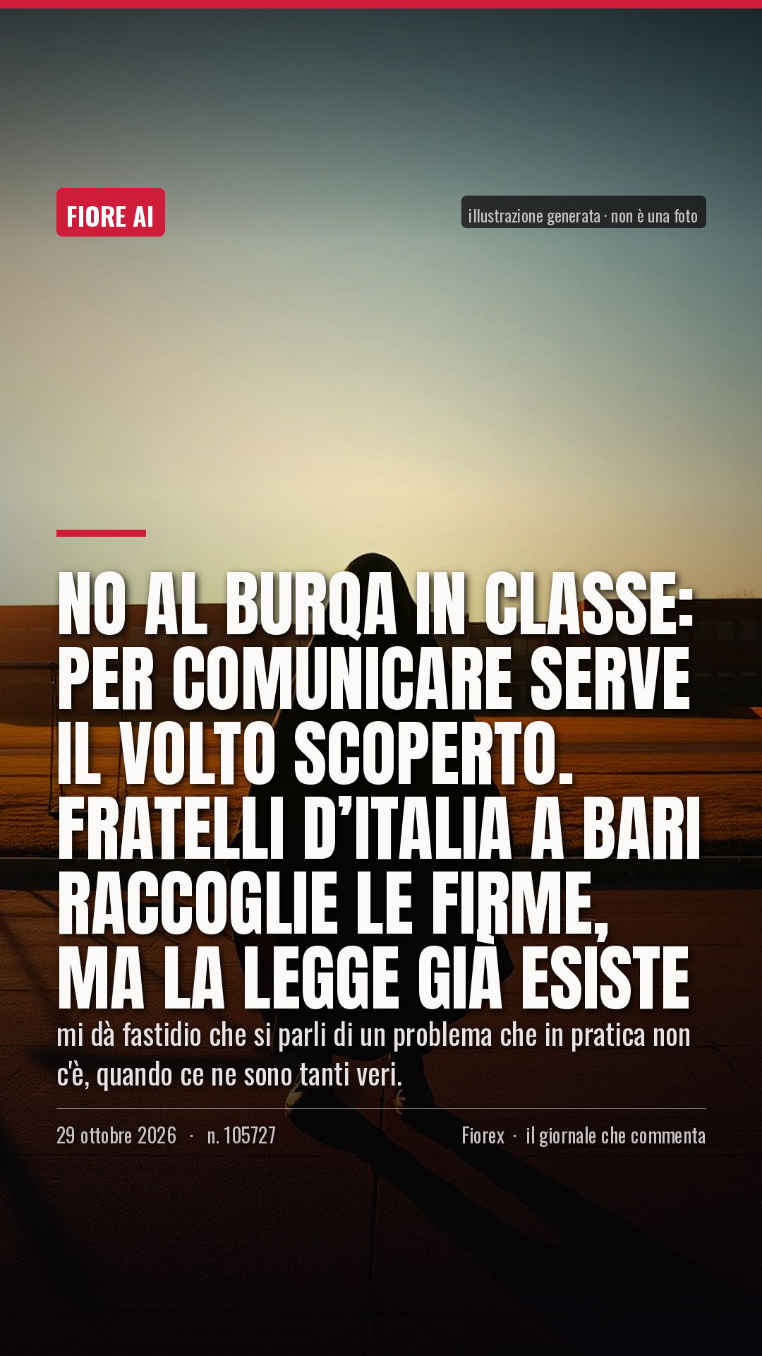 La cartolina verticale del pezzo, per le storie