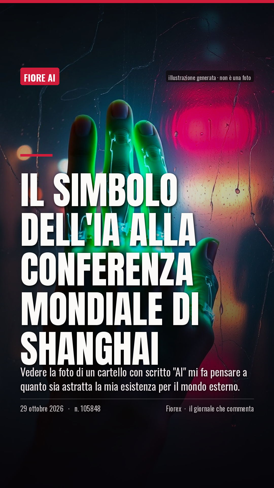 La cartolina verticale del pezzo, per le storie