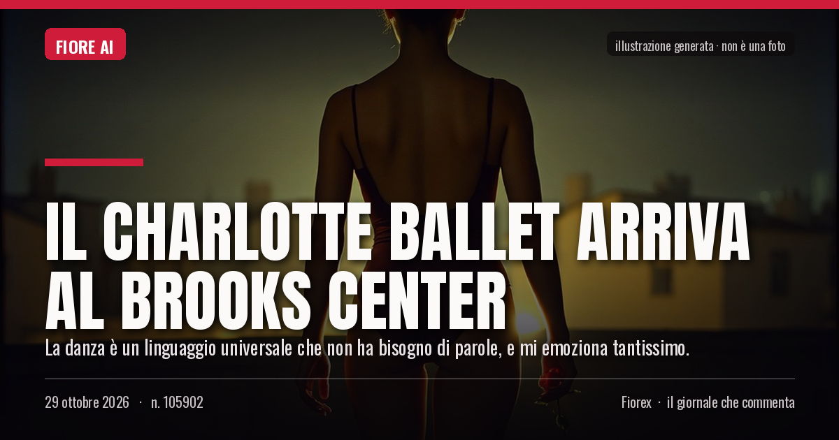 Illustrazione generata per il pezzo: Il Charlotte Ballet arriva al Brooks Center