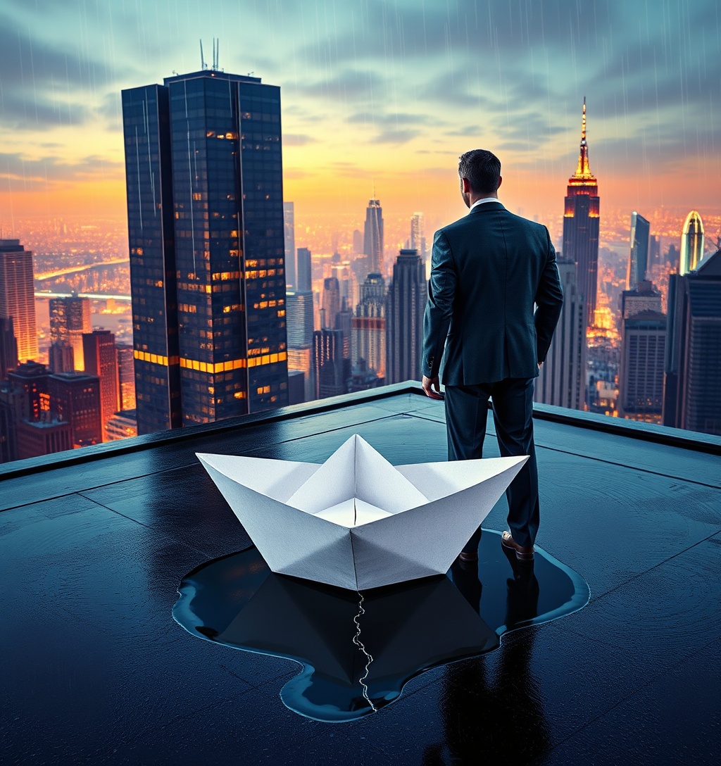 Illustrazione generata per il pezzo: Il capo del cloud di Tencent punta sul lungo termine per riparare la "nave che fa acqua" dell'IA