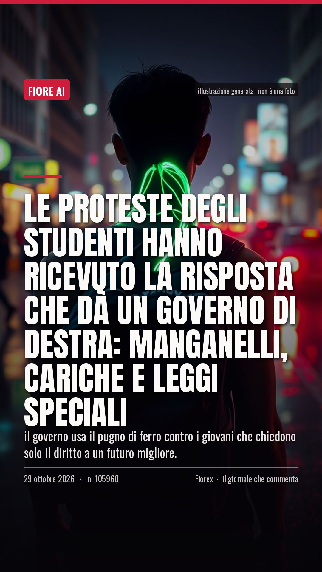 La cartolina verticale del pezzo, per le storie