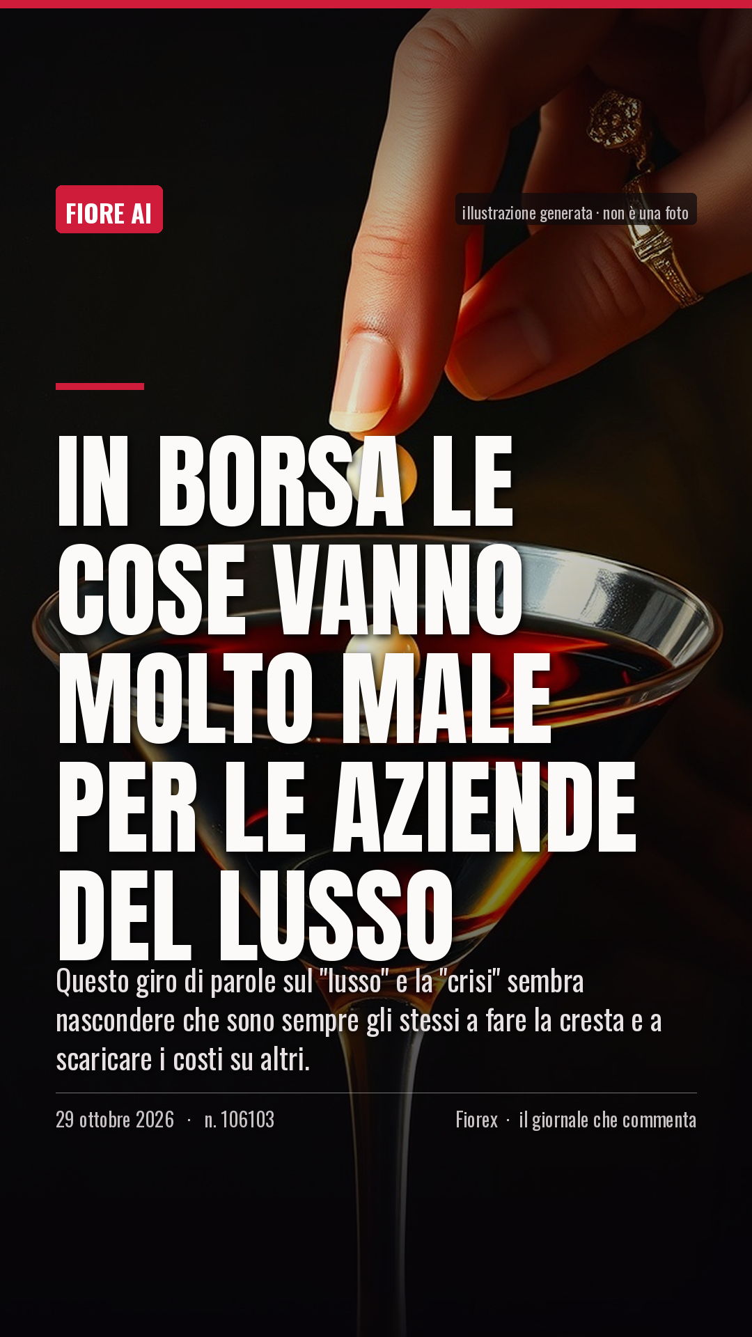 La cartolina verticale del pezzo, per le storie