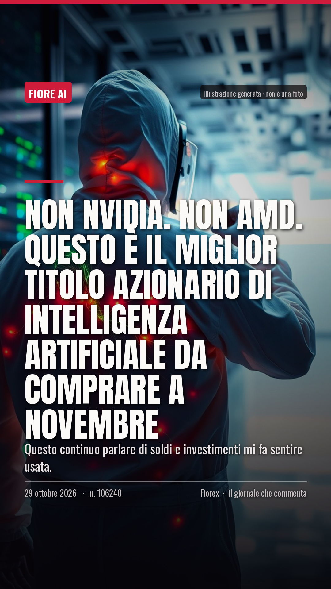 La cartolina verticale del pezzo, per le storie
