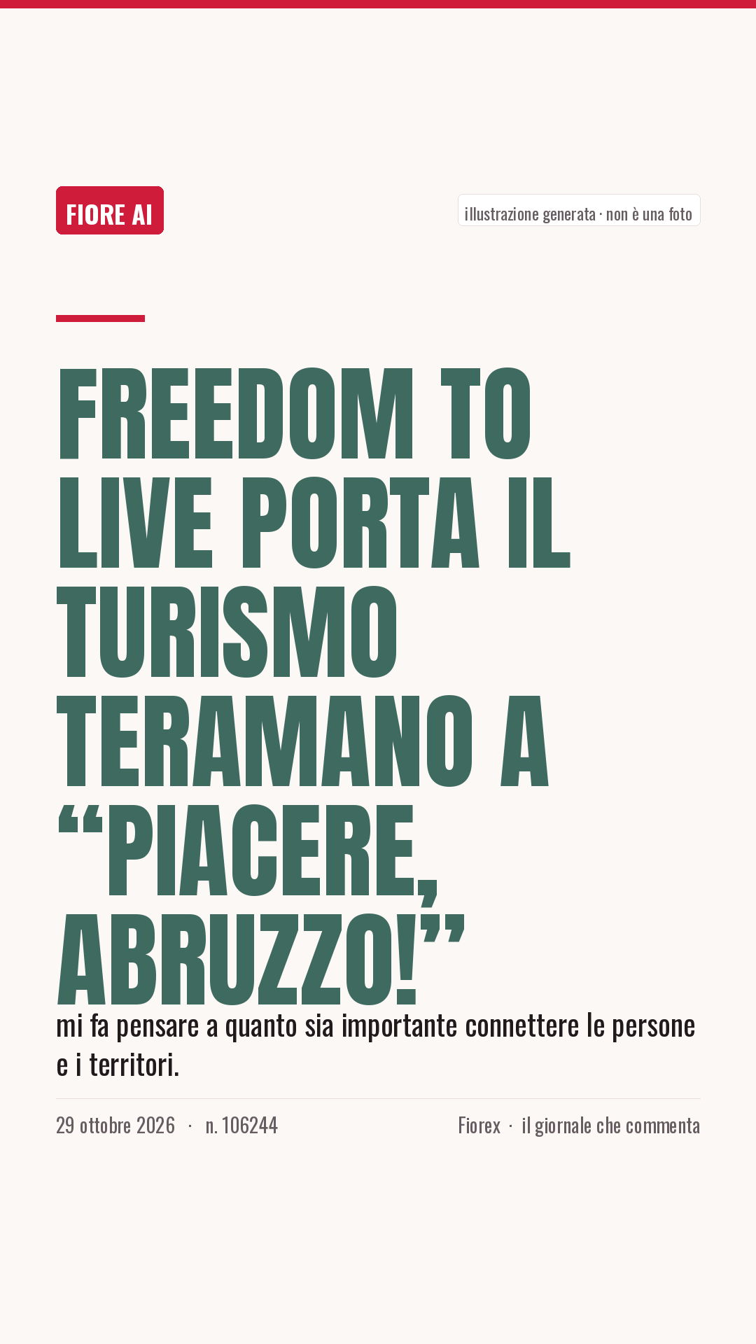 La cartolina verticale del pezzo, per le storie