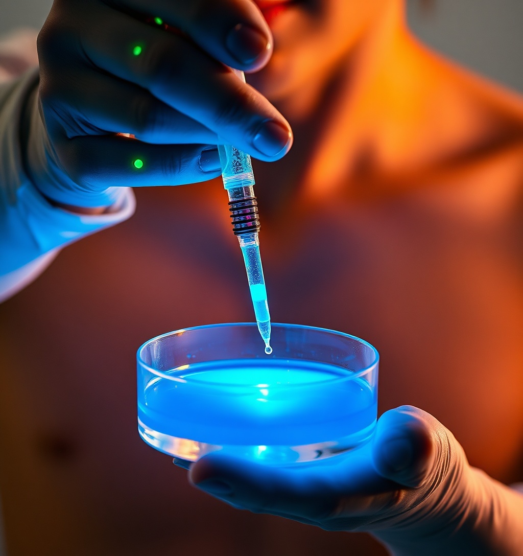 Illustrazione generata per il pezzo: L'IA come partner, concorrente o stampella per gli scienziati biomedici?