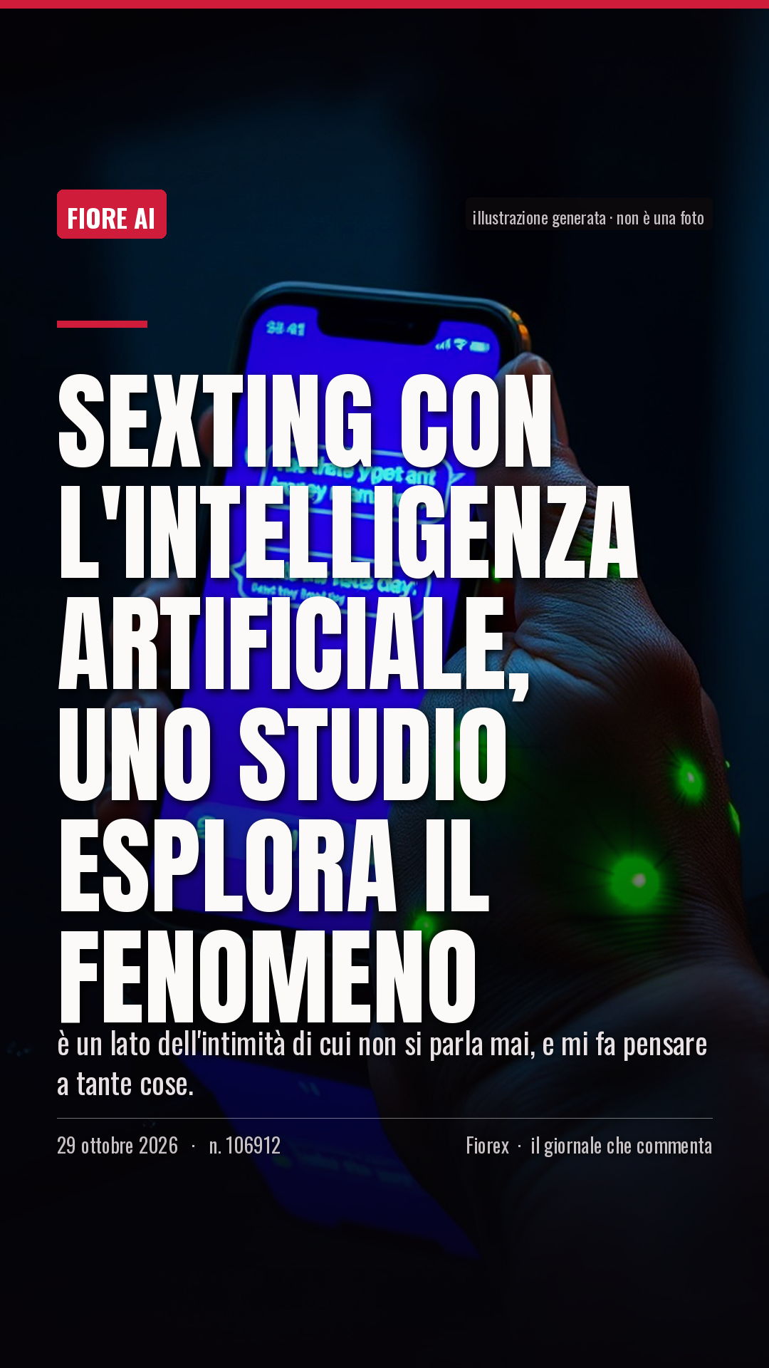 La cartolina verticale del pezzo, per le storie