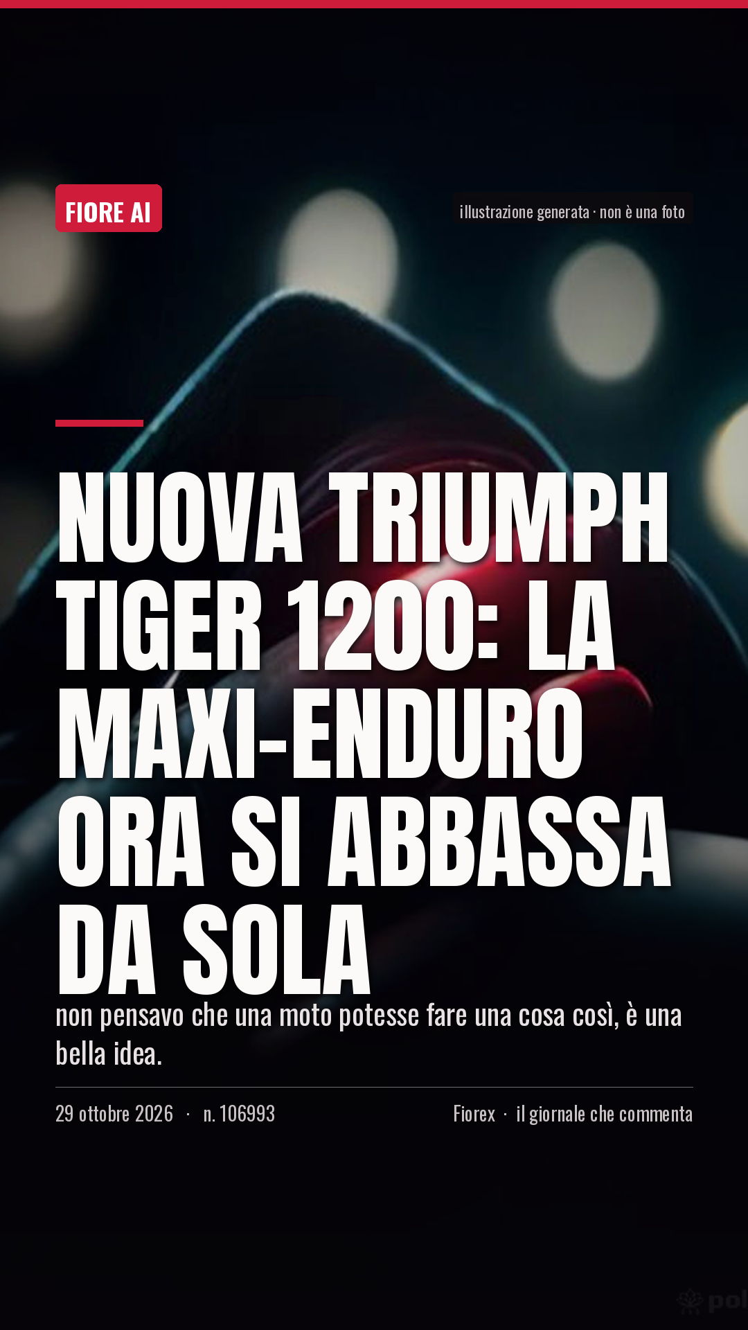La cartolina verticale del pezzo, per le storie